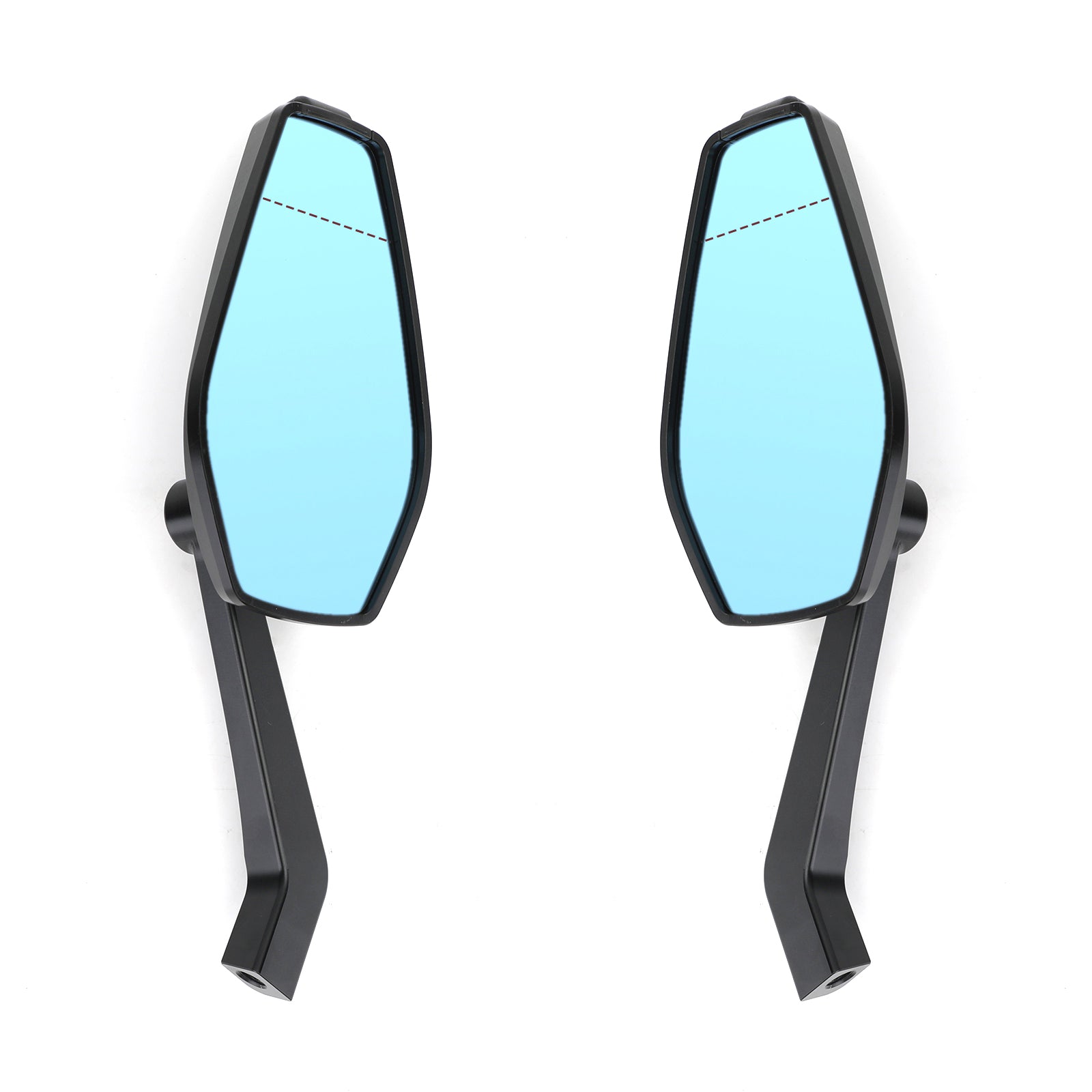 Universele motorfiets achteruitkijkspiegel CNC ALU 8 mm 10 mm voor generieke Custom Chopper Cruiser