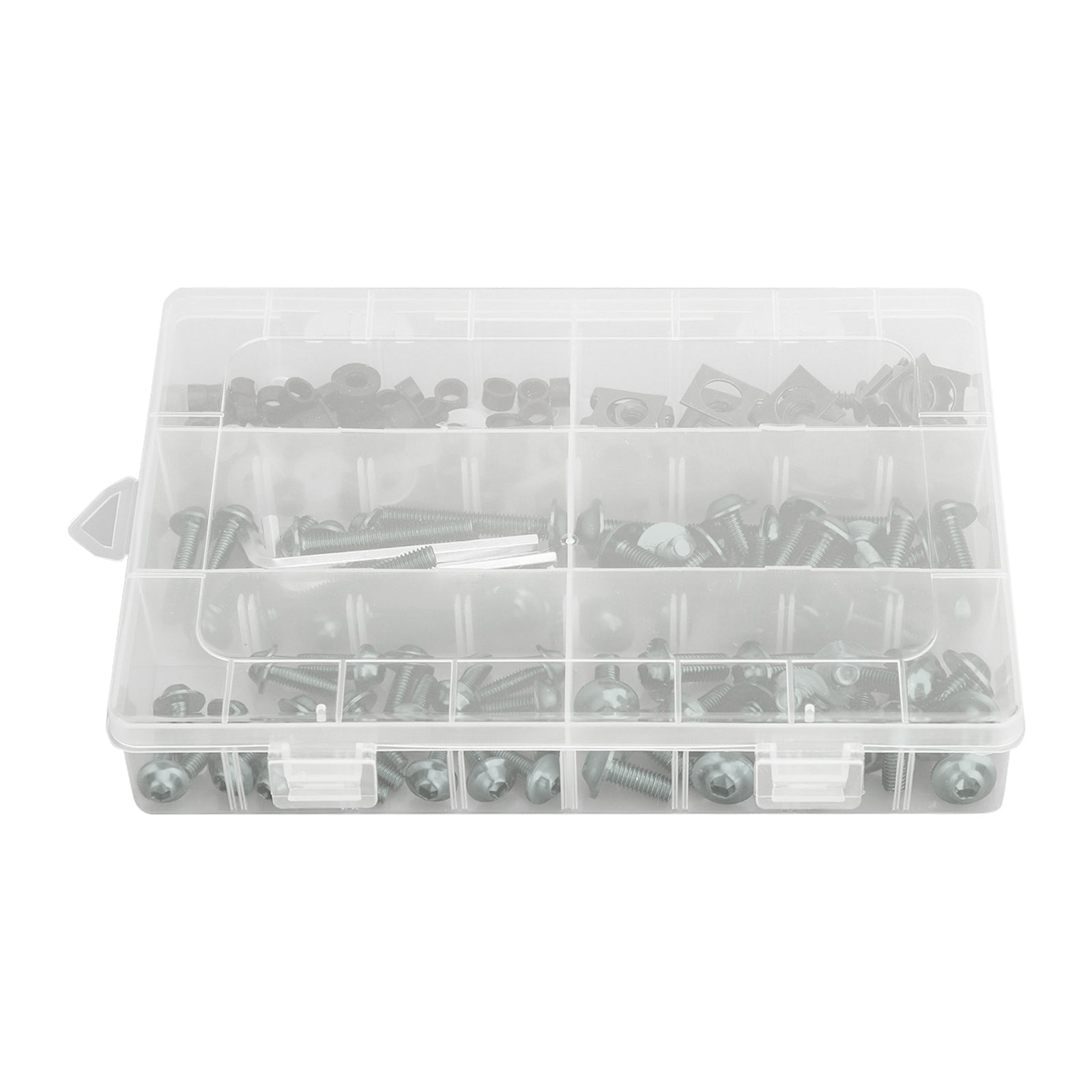 177 pièces Kit de boulons de carénage de moto Sportbikes M5/M6 vis de fixation titane