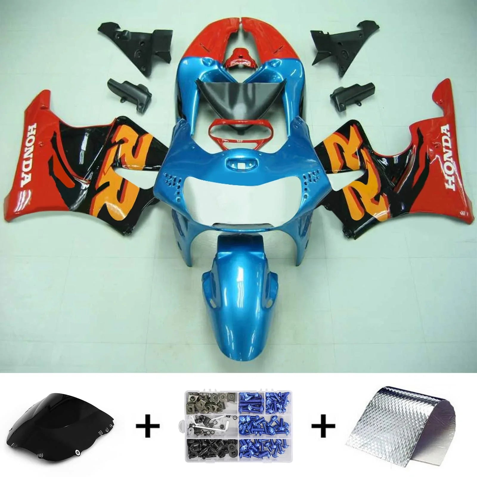 Amotopart Honda CBR900RR 919 1998-1999 Kit de carenado