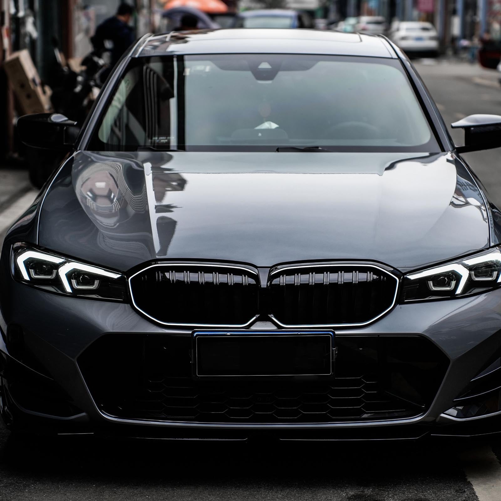 BMW serii 3 G20 G28 2023-2024 Przedni grill w kolorze czarnym błyszczącym