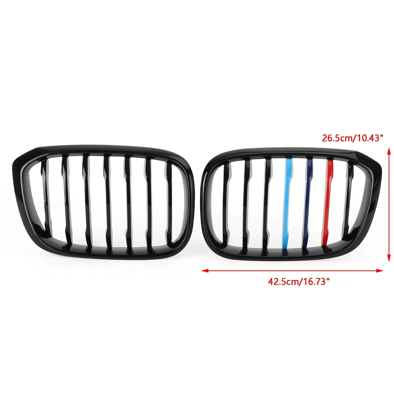 thumbnail image 2 of Glossy M-Color Kidney Grille Insert Trim For BMW 5 Series E60 2004-2010 – 11-Slat M Performance Style 2 of 4