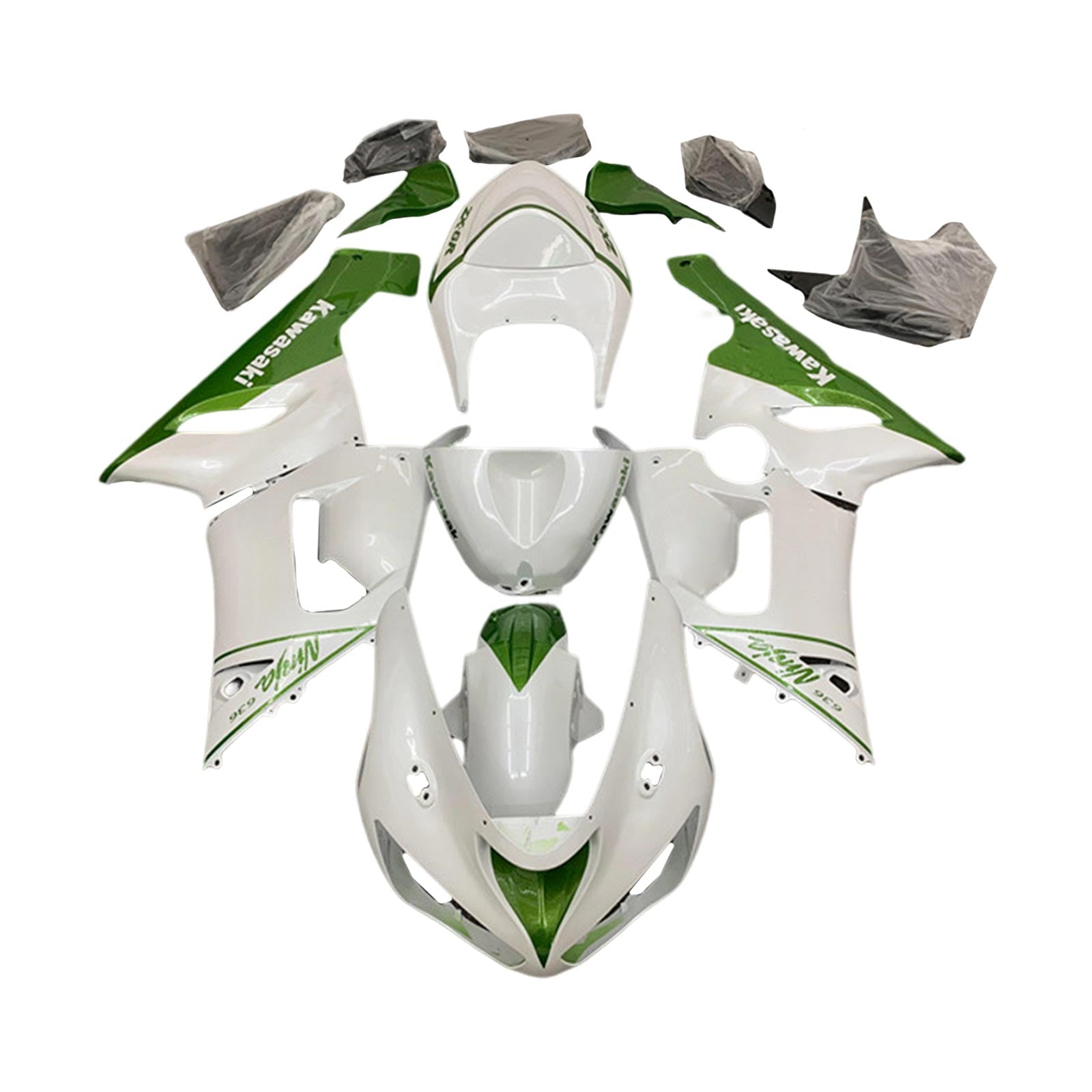 Amotopart Kawasaki ZX6R 636 2005-2006 ABS kunststof carrosseriekuipset