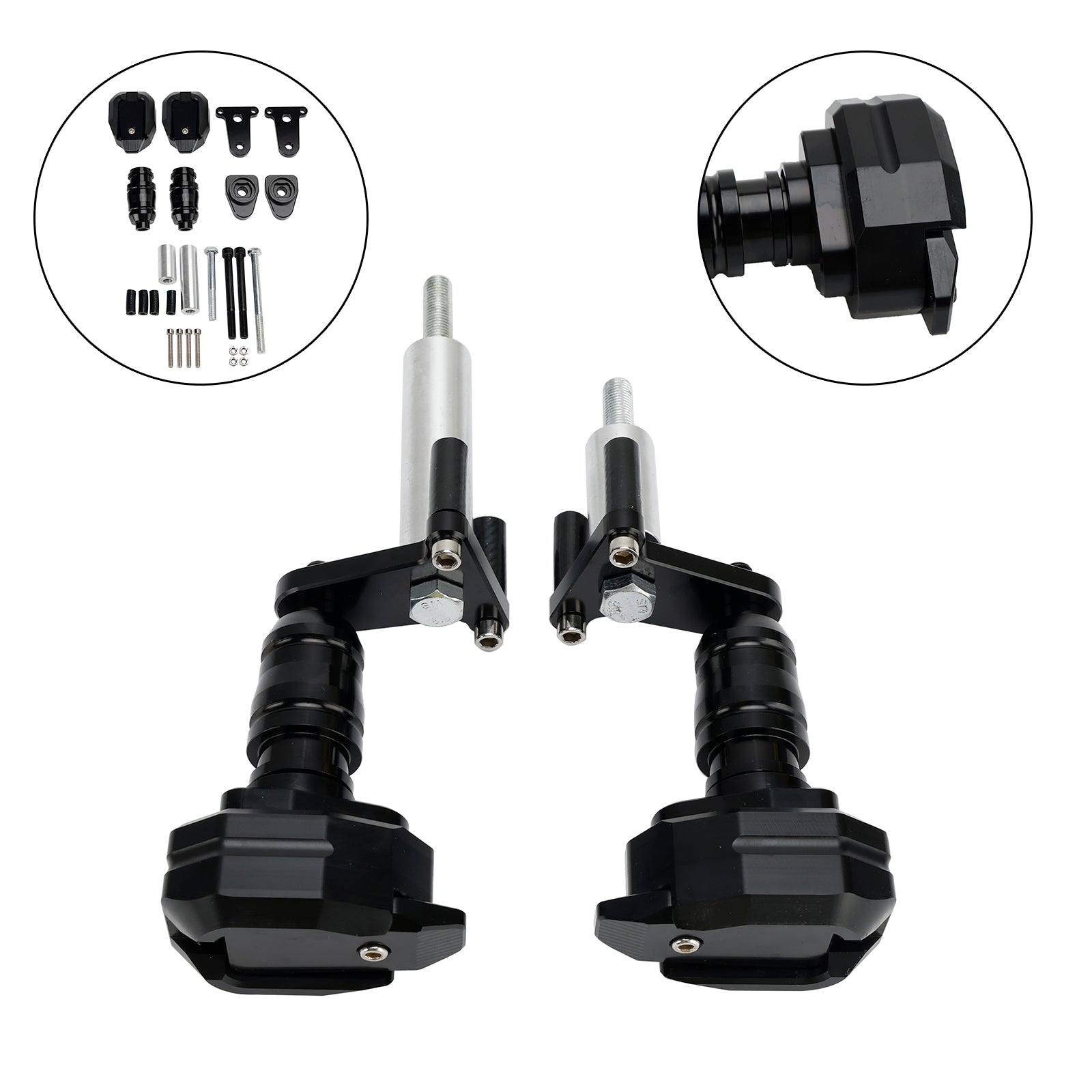 Kawasaki Ninja 400 Z400 2018-2023 Slider protezione bobina alluminio nero