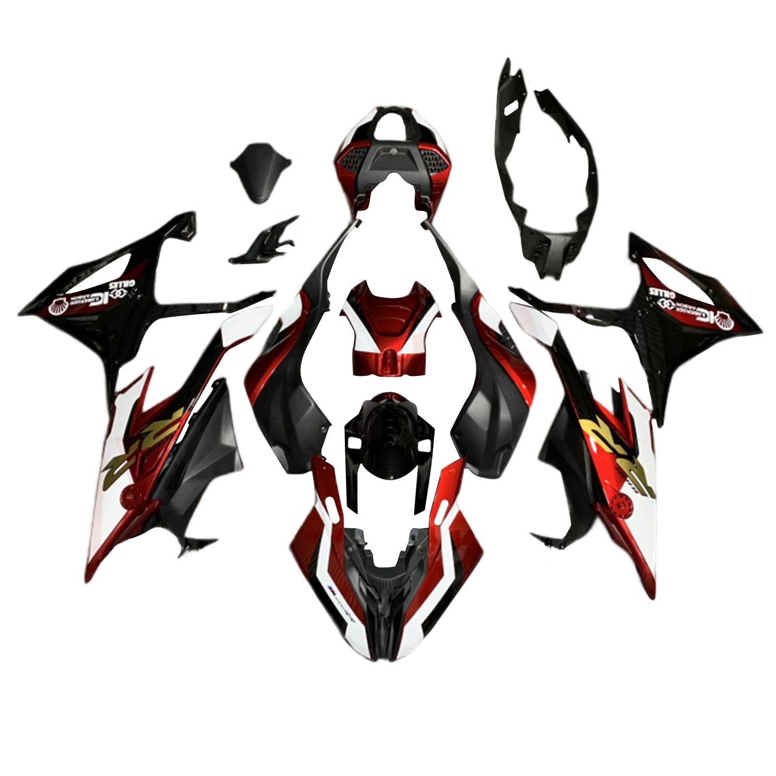 Amotopart BMW M1000RR S1000RR 2019-2022 Kuipset Carrosserie ABS Kunststof