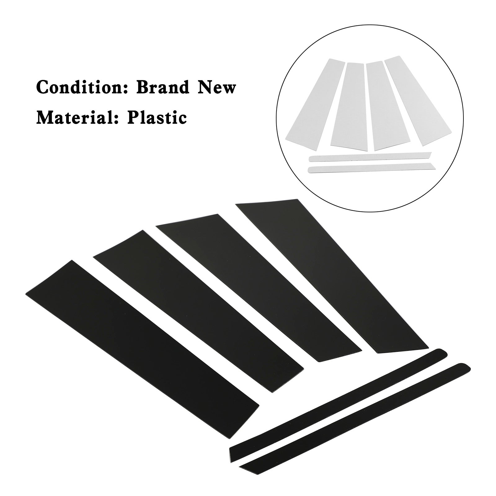 Honda Civic 2006-2011 6 szt. Listwa słupków okiennych samochodu