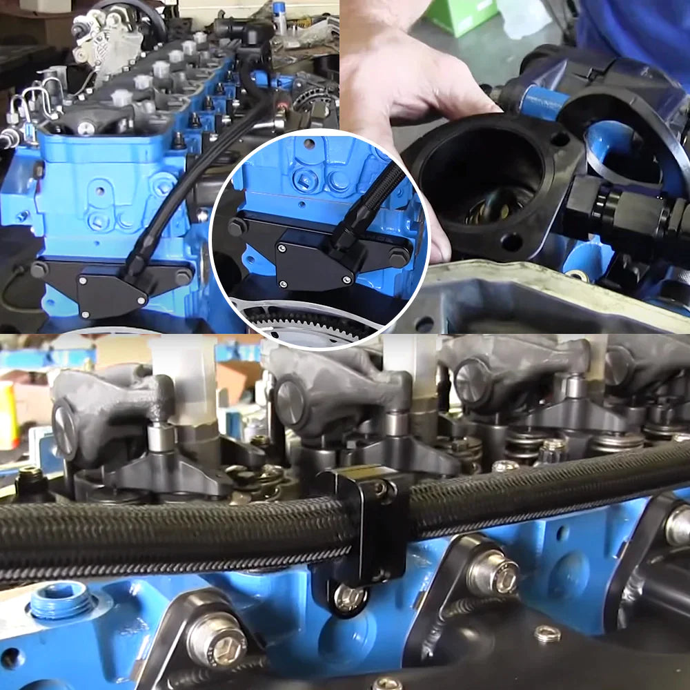 2007.5-2018 Dodge Ram 6.7L Cummins Diesel Turbo Tuyauterie Kit CCV PCV Reroute Kit Fedex Express