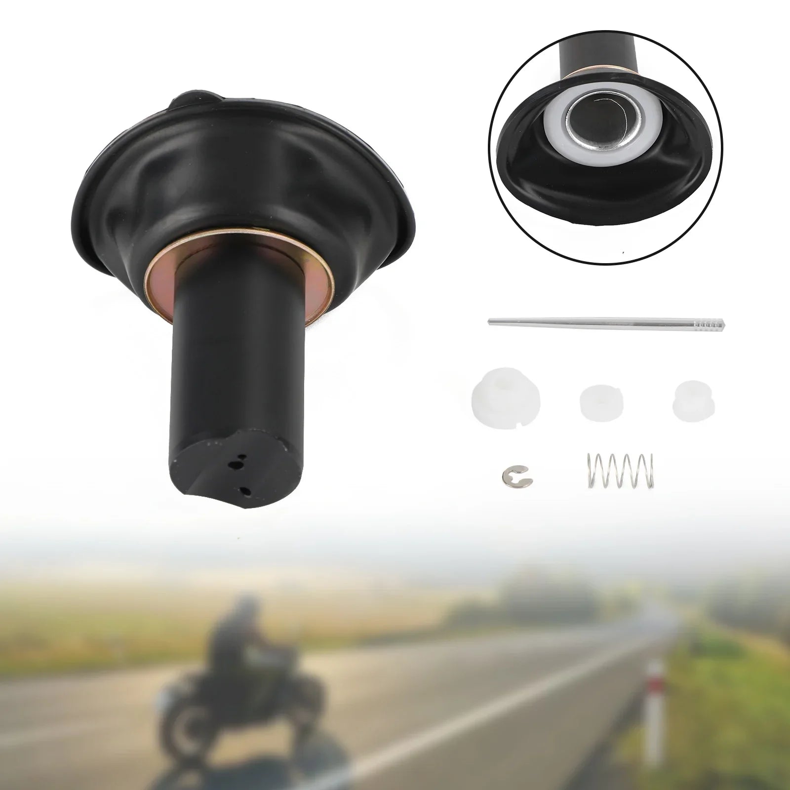 1 kit de reparación de diafragma de pistón de carburador para Yamaha XJR400 1993-2000 genérico.