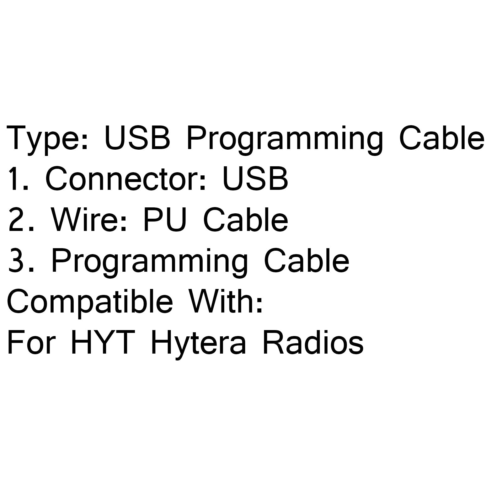 Kabel programowy USB do hytera PD700 PD705 PD705G PD780 PD785 PD785G PT580