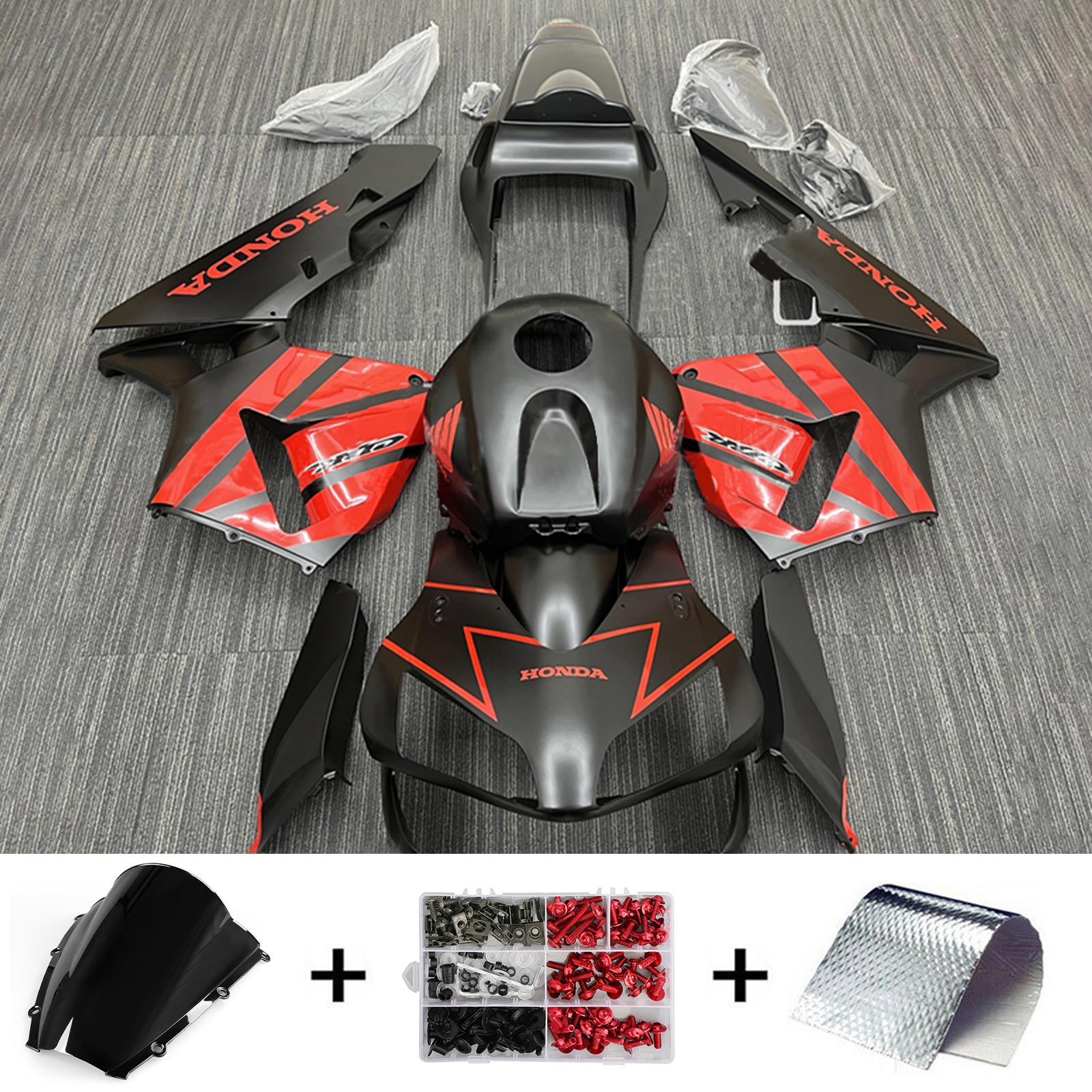 Amotopart Honda CBR600RR 2003-2004 F5 ABS muovinen korin suojasarja