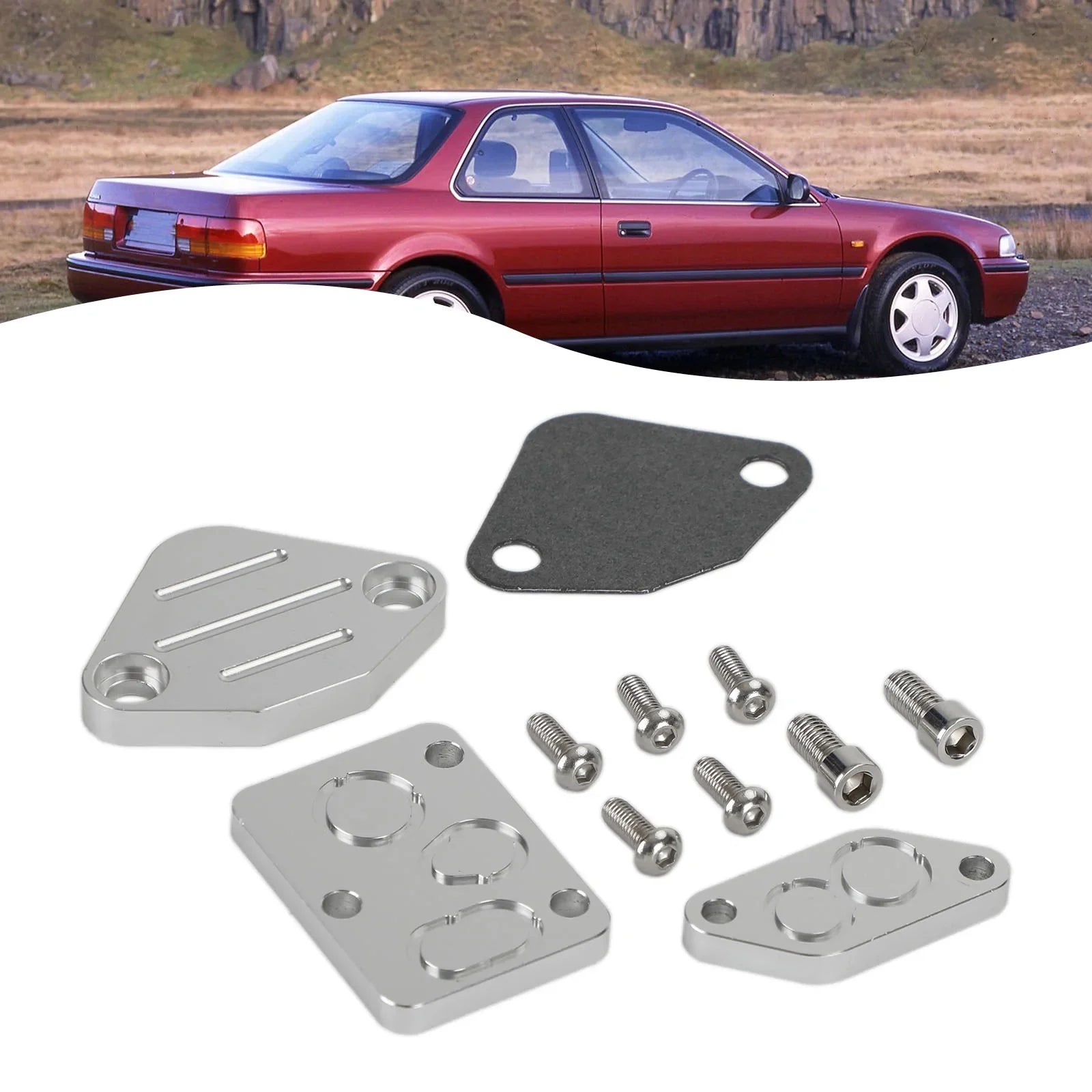 EGR Supprimer Block Off Plate Air Boost pour Honda Accord Prelude VTEC 1990-1997 Générique