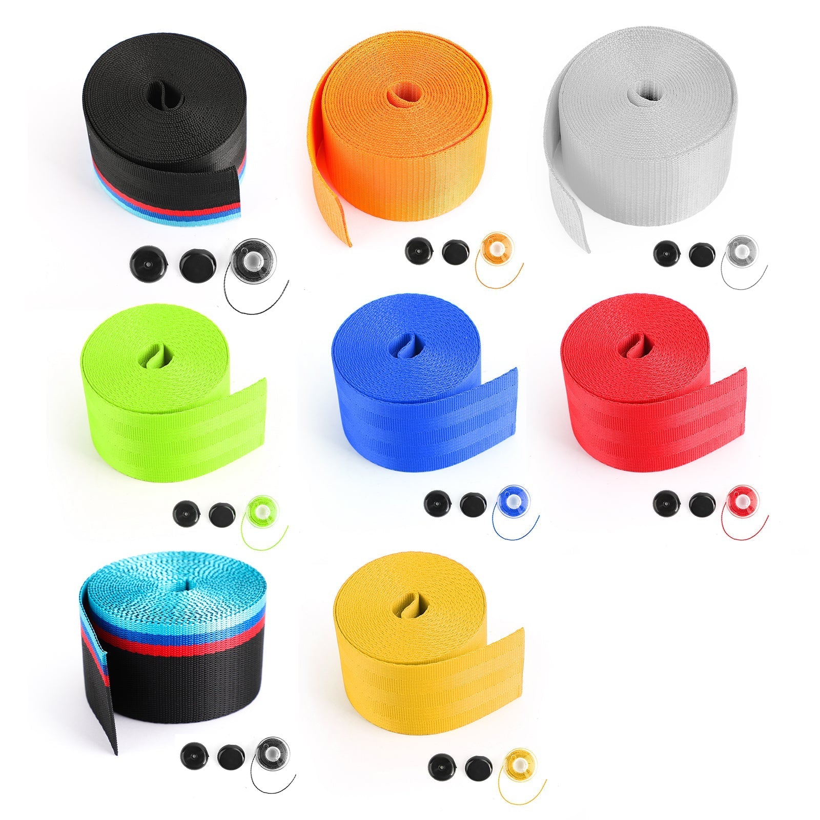 Autogordel Gordel Polyester Zitplaats Lap Intrekbare Nylon Veiligheidsband 3,5M Generiek