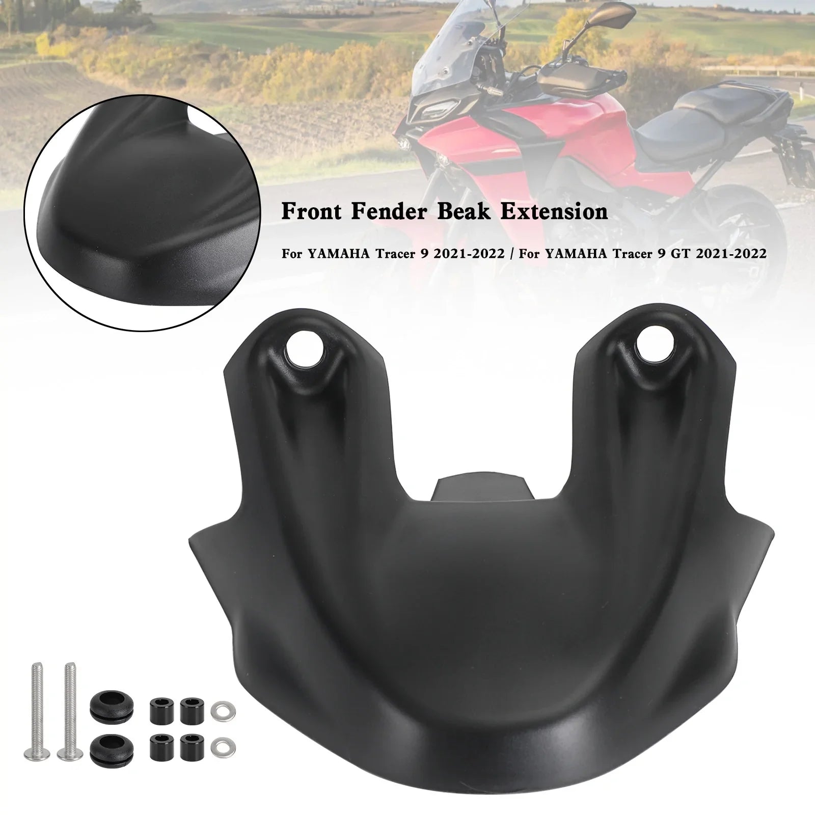 Extension de cône de nez de bec de roue avant YAMAHA Tracer 9 GT 2021-2022