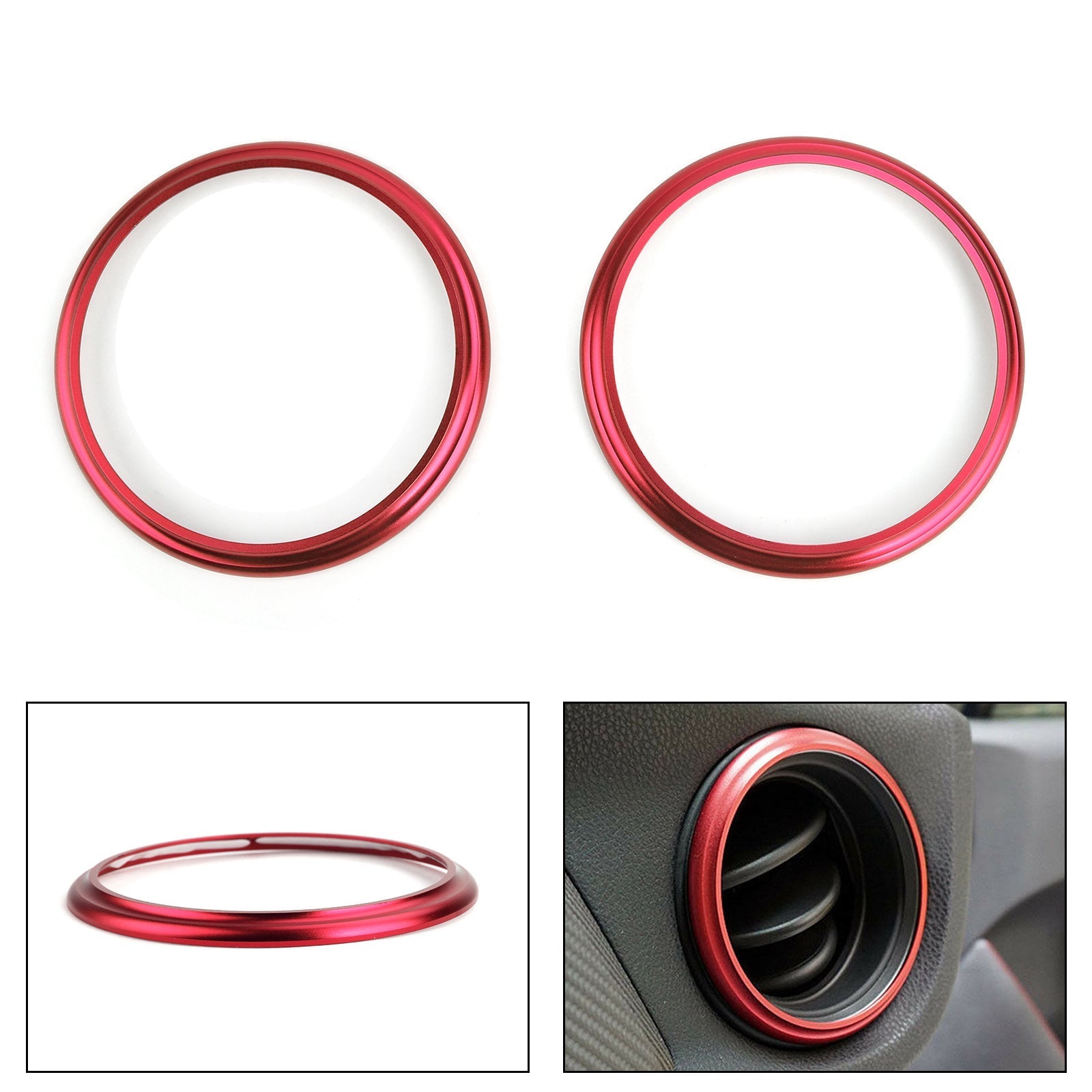 Aluminijasti zračni avtomobil Aluminium Air Outlet nalepka z 2 -sobnim avtomobilom Aluminij je primerna za BRZ Toyota 86 generic