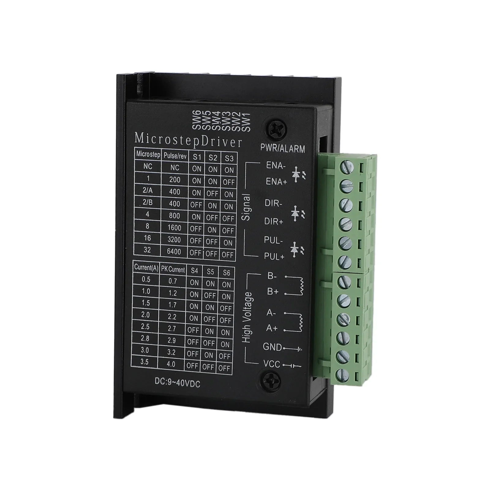 Controlador de motor paso a paso TB6600 4A DC9-40V para motor Nema 17 Nema 23 42/57/86