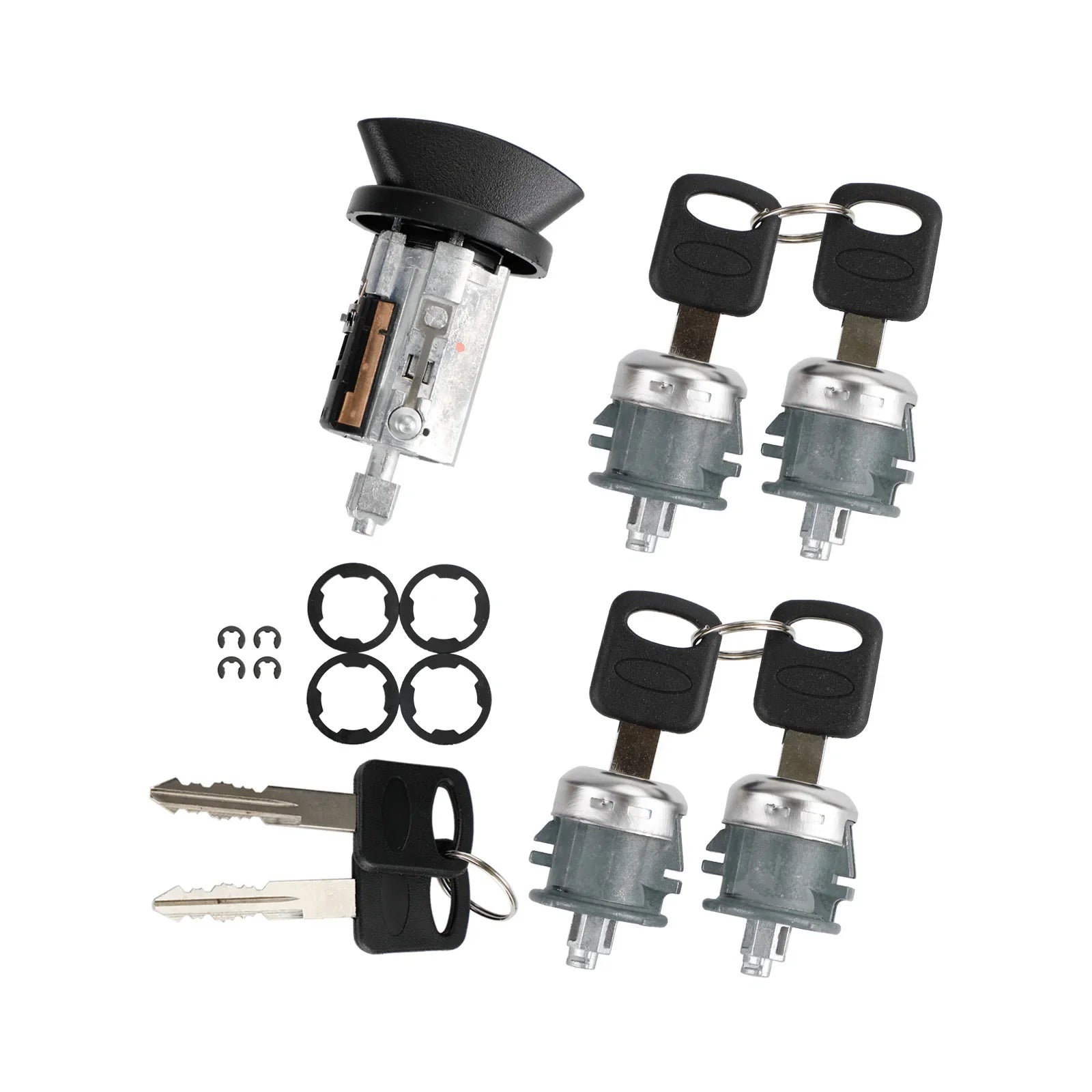 1997-2020 Ford Econoline Van Vierdeurs Ontstekings- en Slotcilinder 4 Sleutels 703369 707624 0344