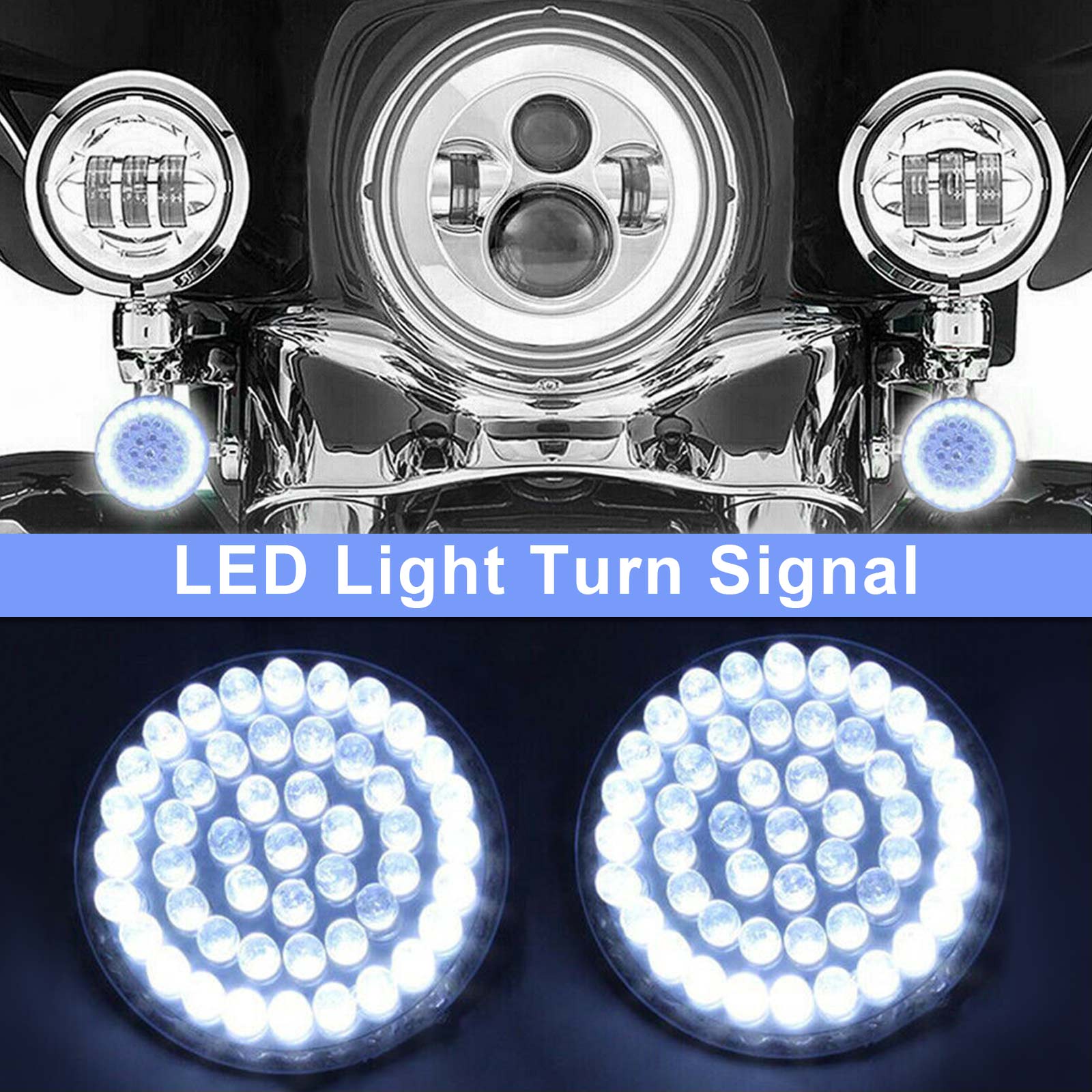 1156 LED -achterste knipperlicht voor Dyna Touring Street Road Glide 883 generiek