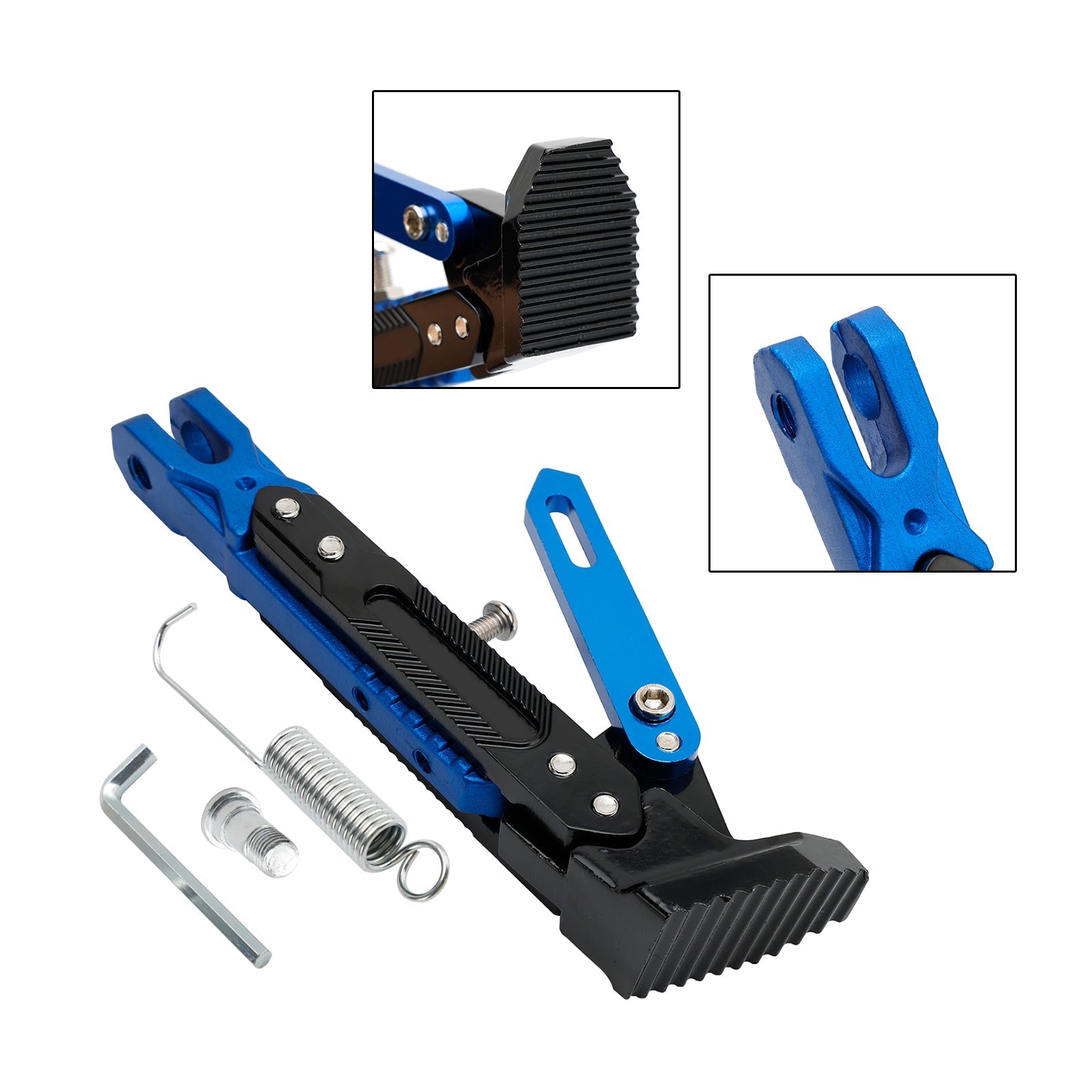 Električna motoristična škrlata, podpora za parkiranje, nastavljiva stranska podpora