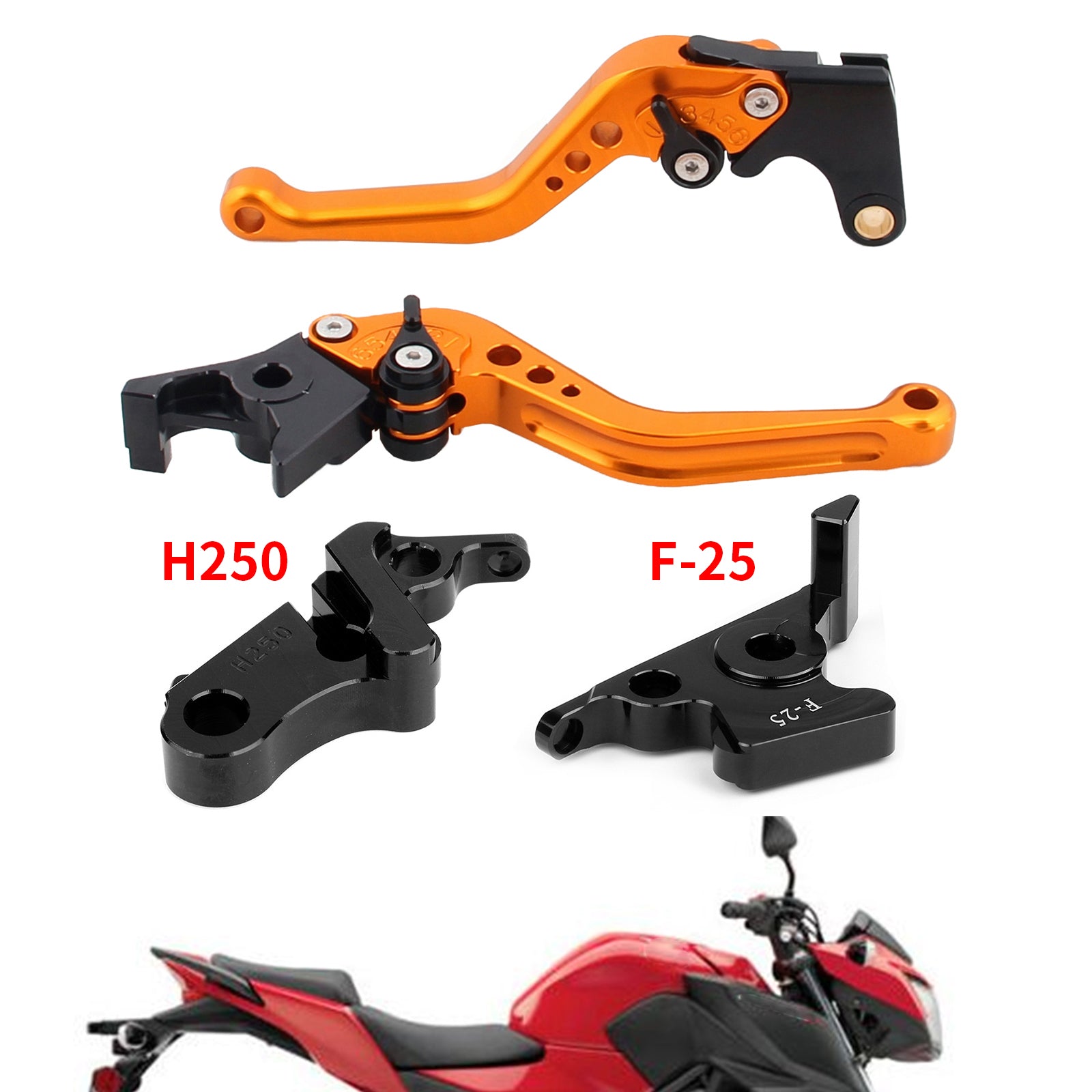 Kratka ročica sklopke sklopke za Honda CB500F CBR500R 13-15 CBR300RR CB300F 14-16 generična