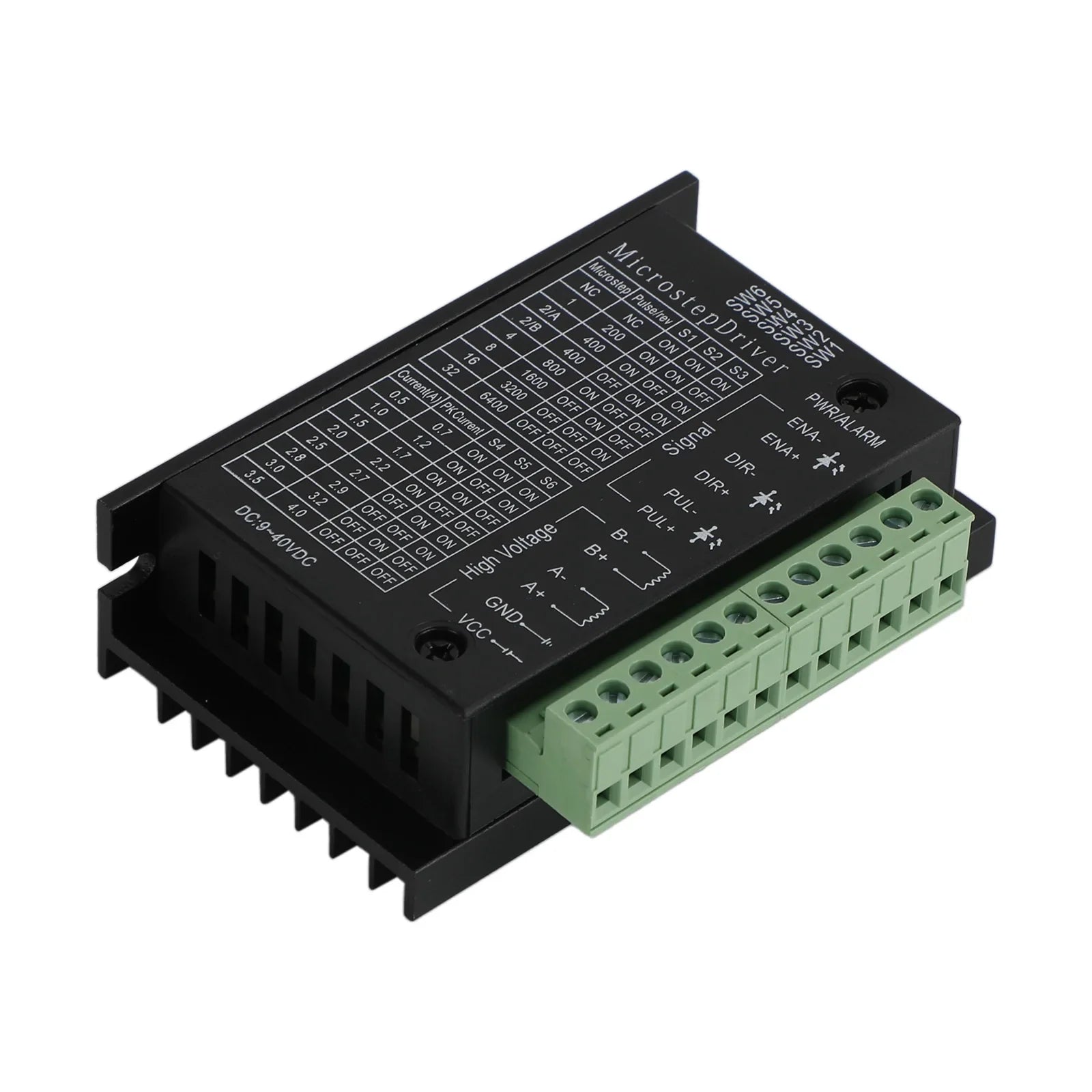 Controlador de motor paso a paso TB6600 4A DC9-40V para motor Nema 17 Nema 23 42/57/86