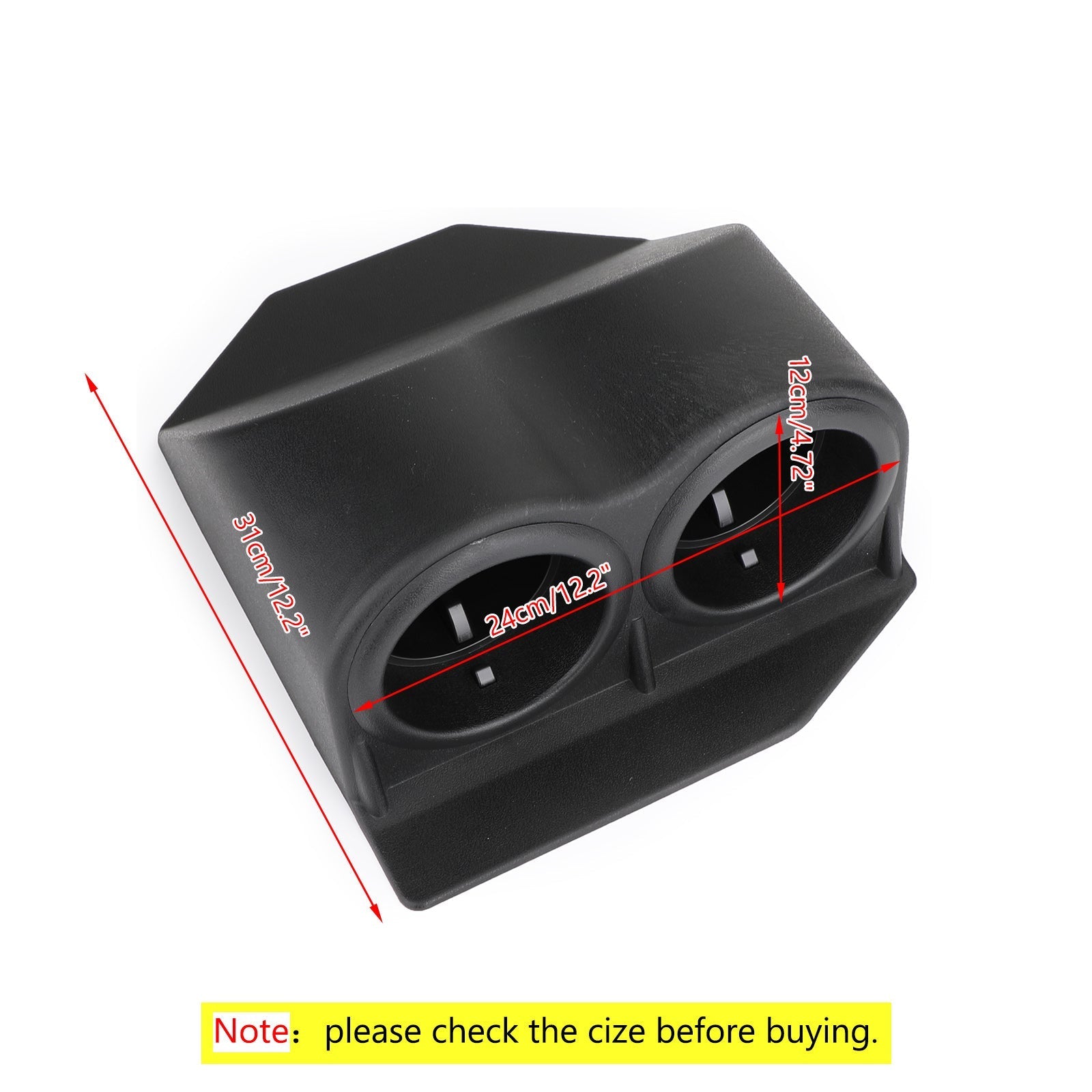 Porte-gobelets de voiture Bouteille 'eau Double porte-gobelets Convient pour Corvette C5 C6 1997-2013 Generic