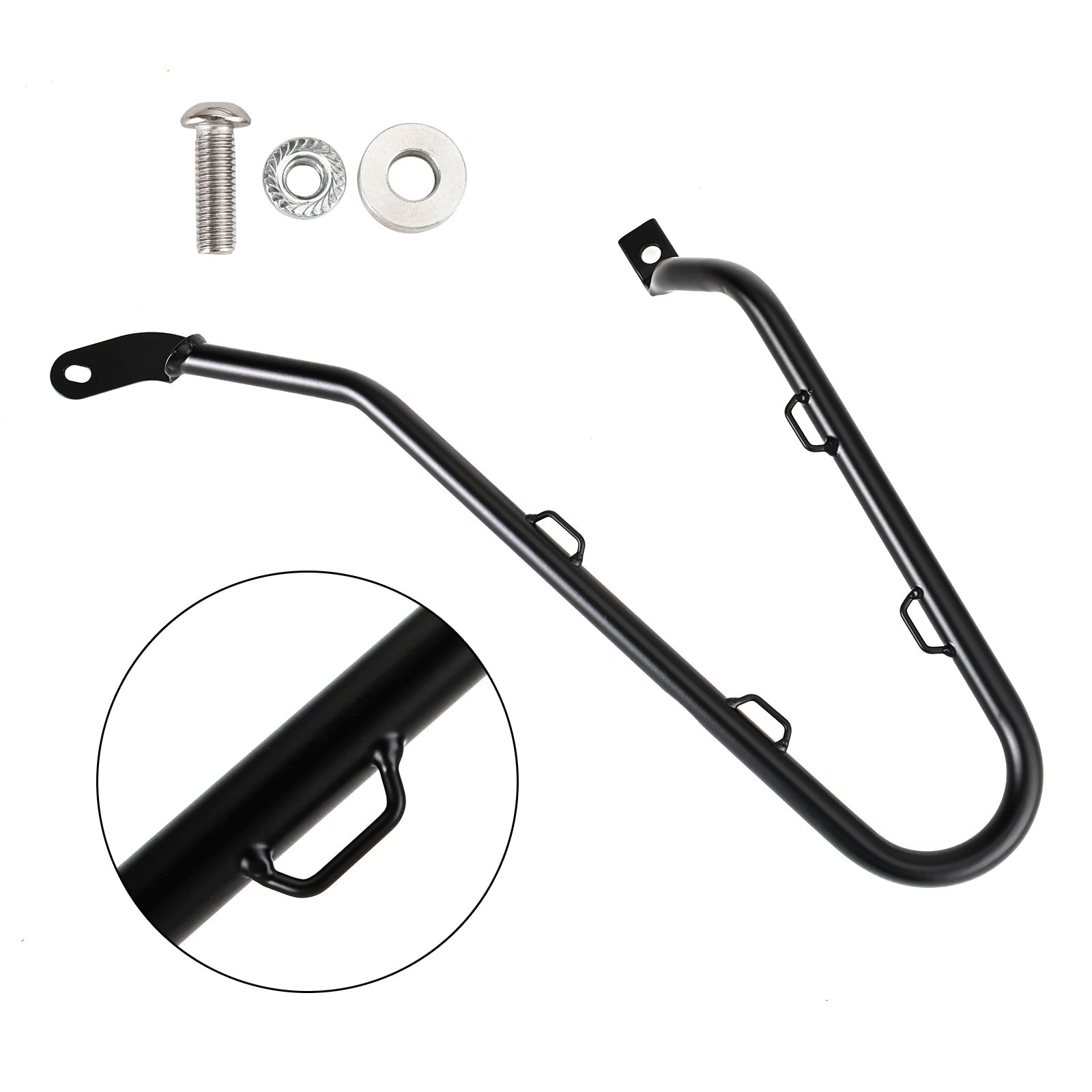 Triumph Bobber 2017-2023 Vasen musta sivulaukun kiinnitysteline