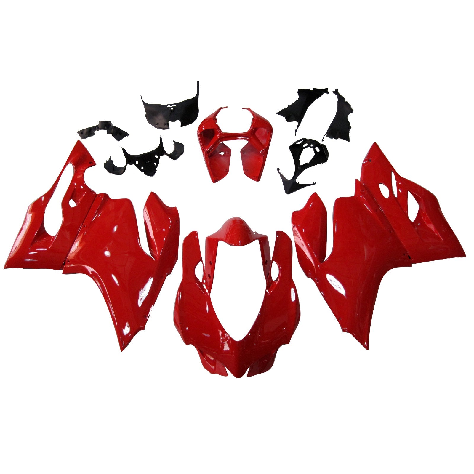 Zestaw owiewek do wtrysku tworzyw sztucznych Amotopart Czerwony Biały Pasuje Do Ducati 1199/899 2012-2014 Generic Red