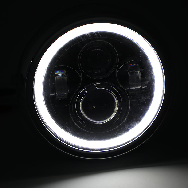 7 -palčni svetilnik HI/Lo LED + utripa + DRL za Dyna Dyna Cafe Racer Bobber Generic