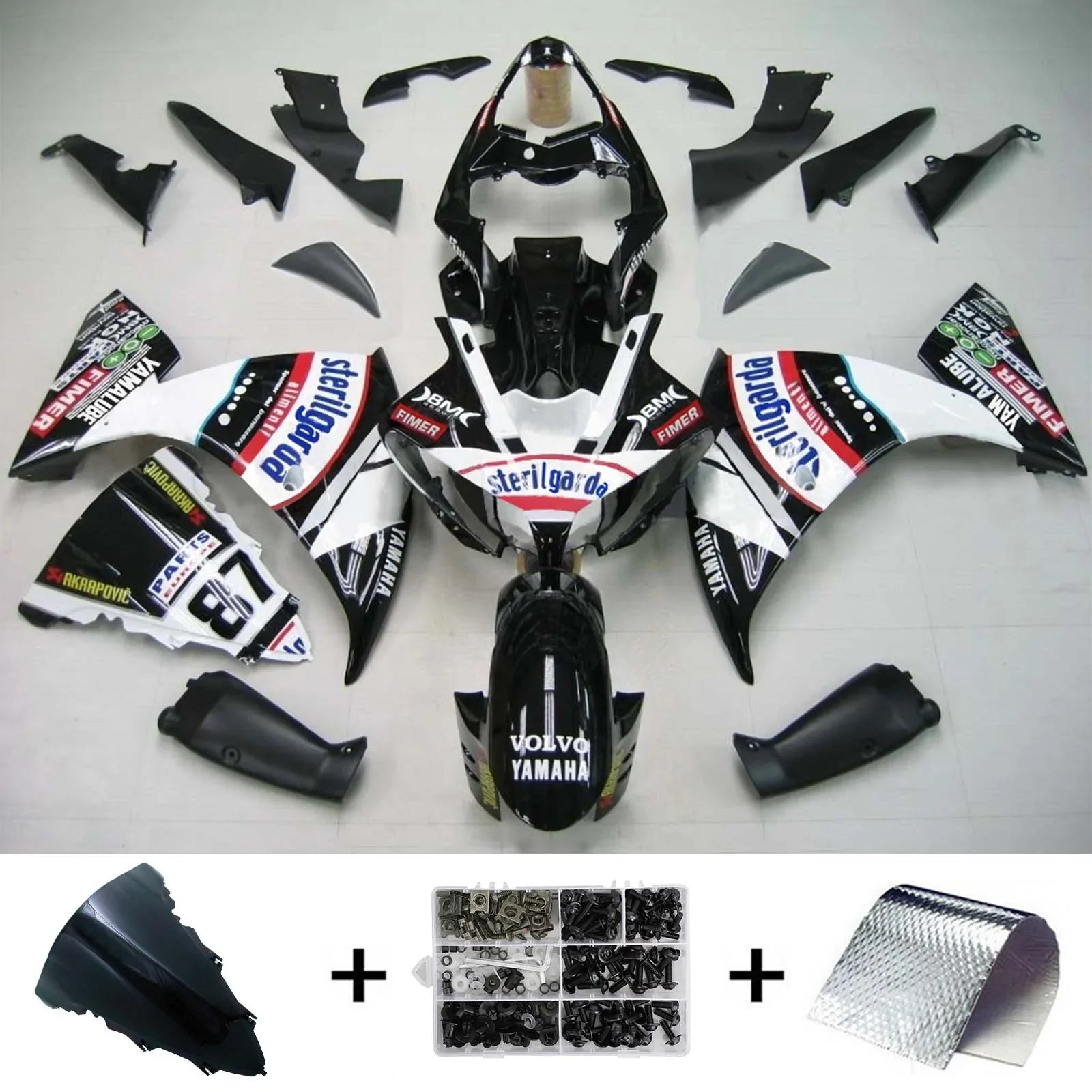 Kit carena Amotopart per Yamaha YZF 1000 R1 2009-2011 generico