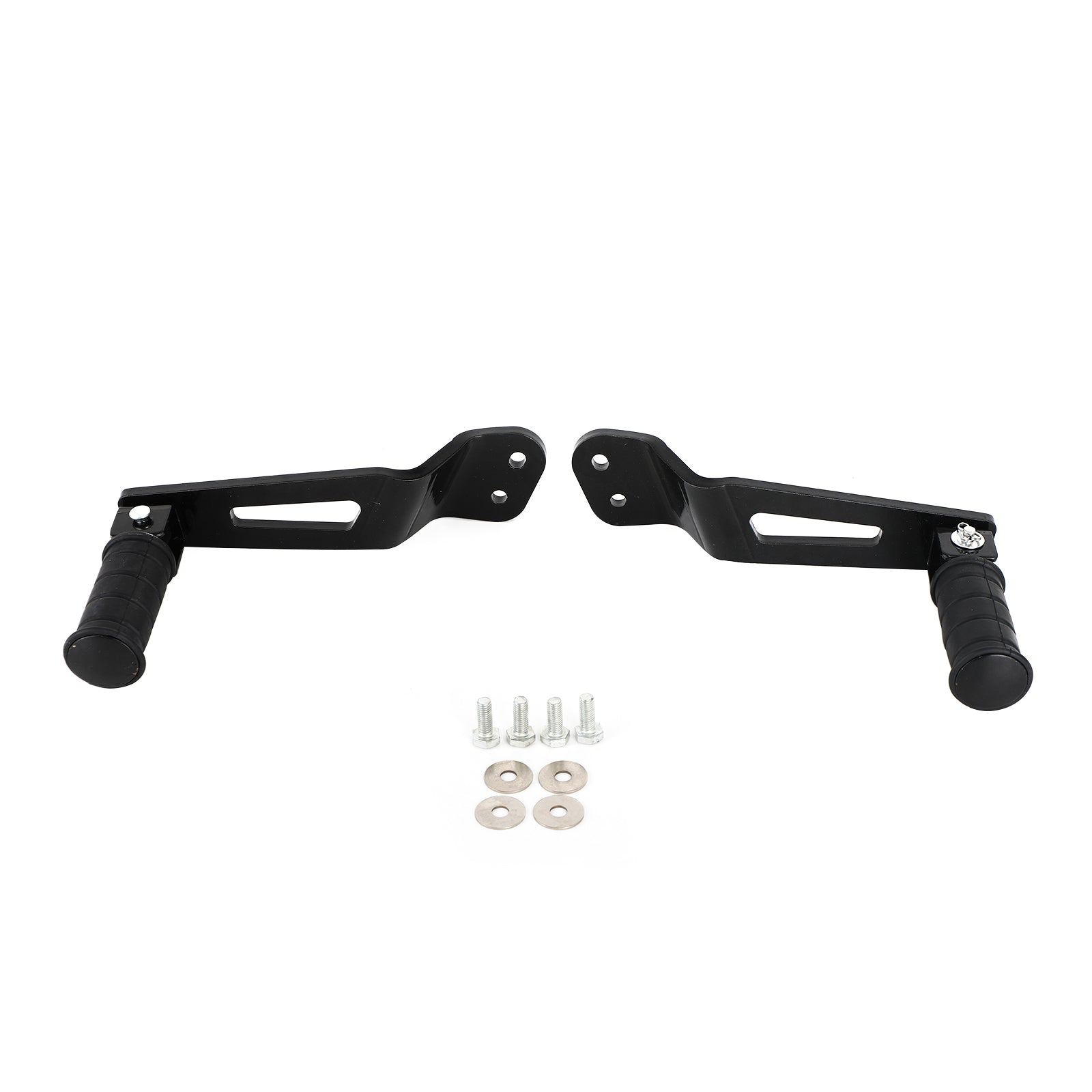 Estriberas traseras negras para pasajero para Yamaha Bolt XVS950 XVS950R-Spec 2014-2020 Genérico