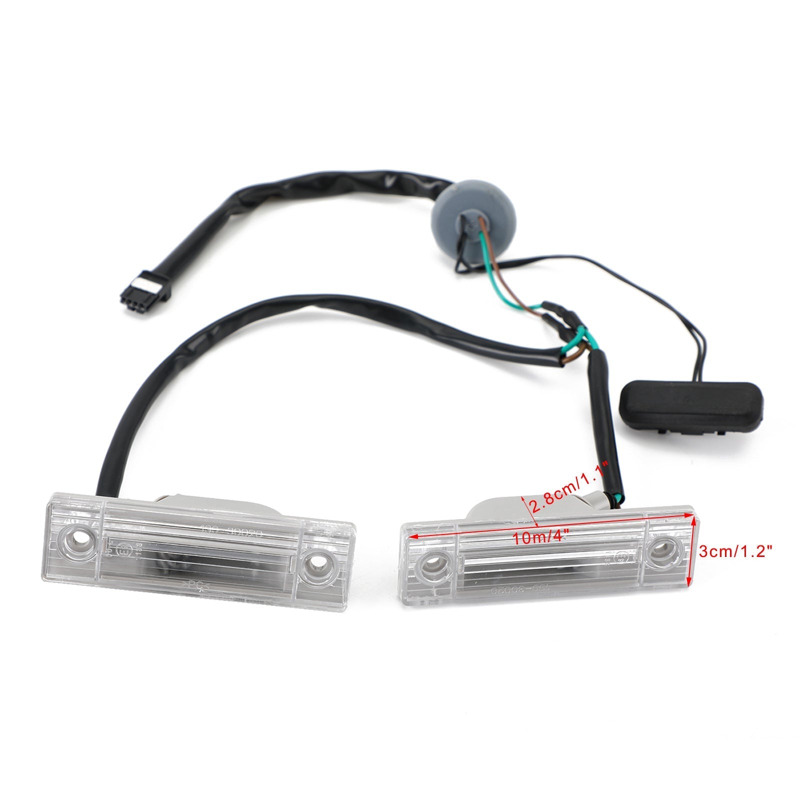 Lámpara de placa de matrícula con interruptor de liberación de maletero trasero para Chevy Cruze Orlando 2011-2014 con luz genérica