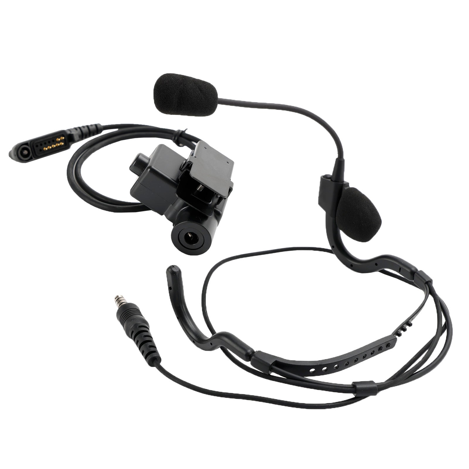 7.1-C8 Achterstekker Tactische Headset 6 Pin U94 PTT voor HYT PD682g PD662g PD665