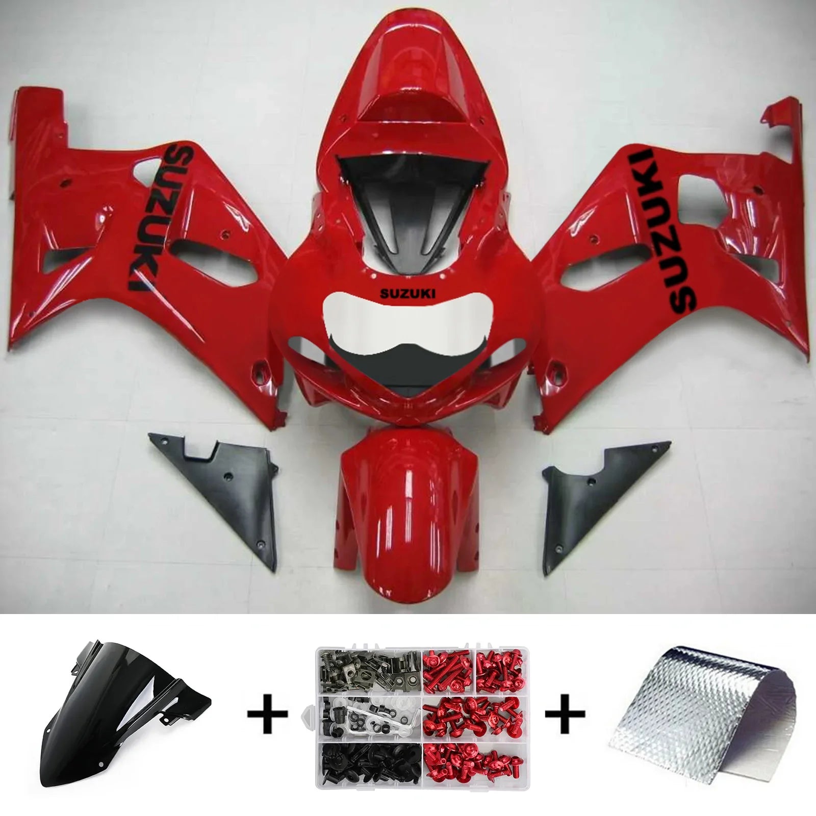 Amotopart Suzuki GSXR750 2001-2003 Kit de carenado de carrocería de plástico ABS