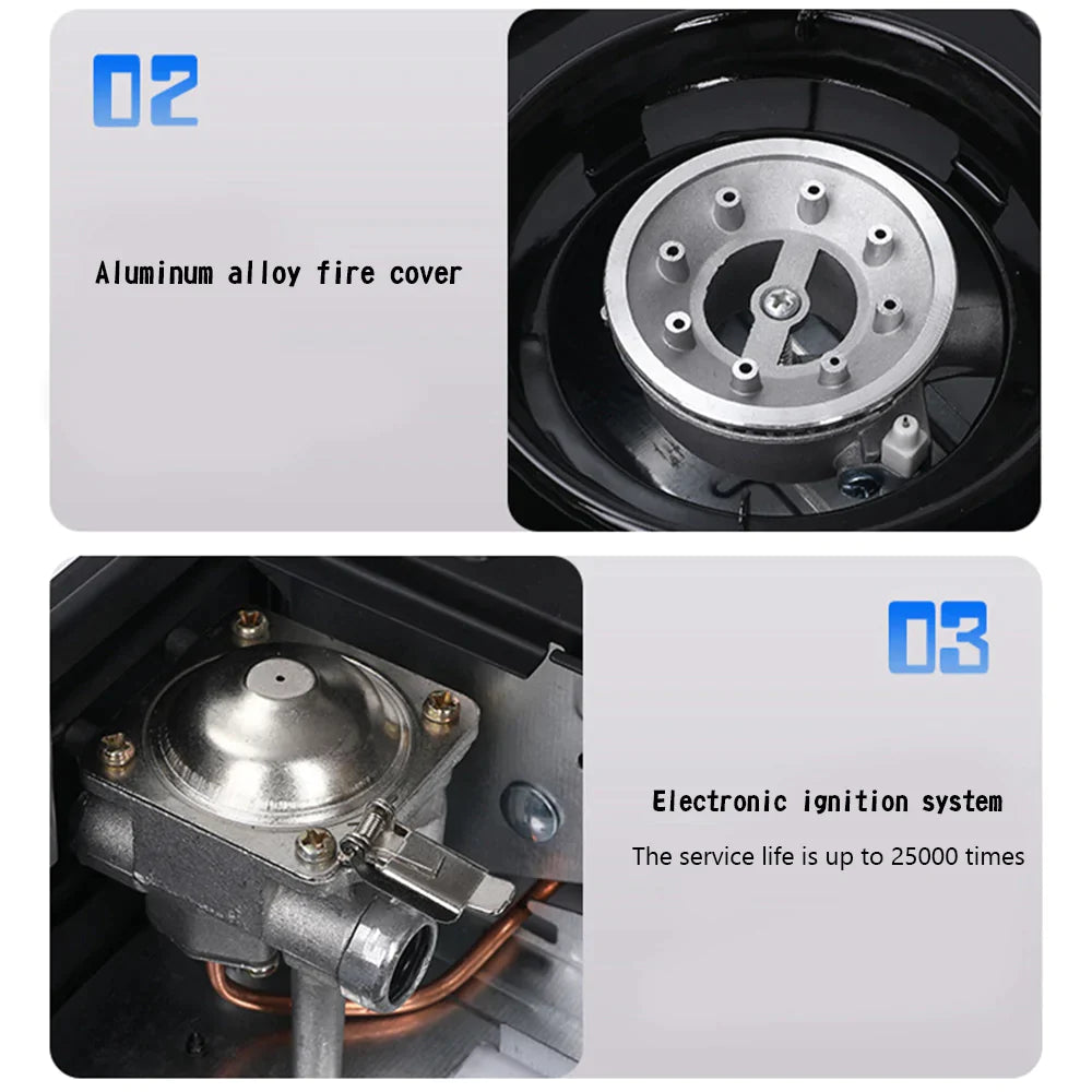 Butane/réservoir de gaz liquéfié Brûleur à double usage Réchaud de camping à gaz Réchaud de table