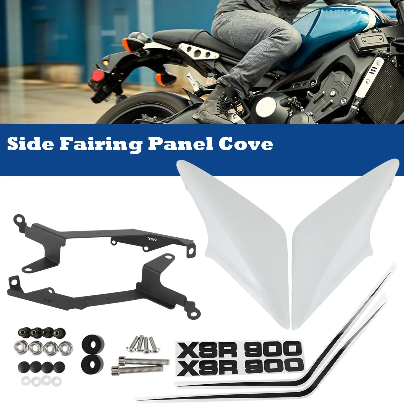 Carénage de couverture de cadre de siège conducteur côté arrière pour Yamaha XSR 900 2016-2021 générique