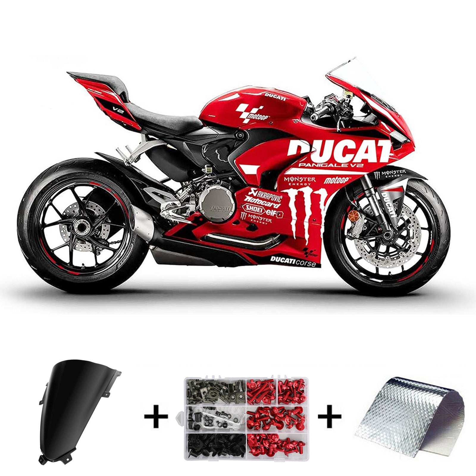 Amotopart Ducati Panigale V2 2020-2022 Kit Carénage Carrosserie