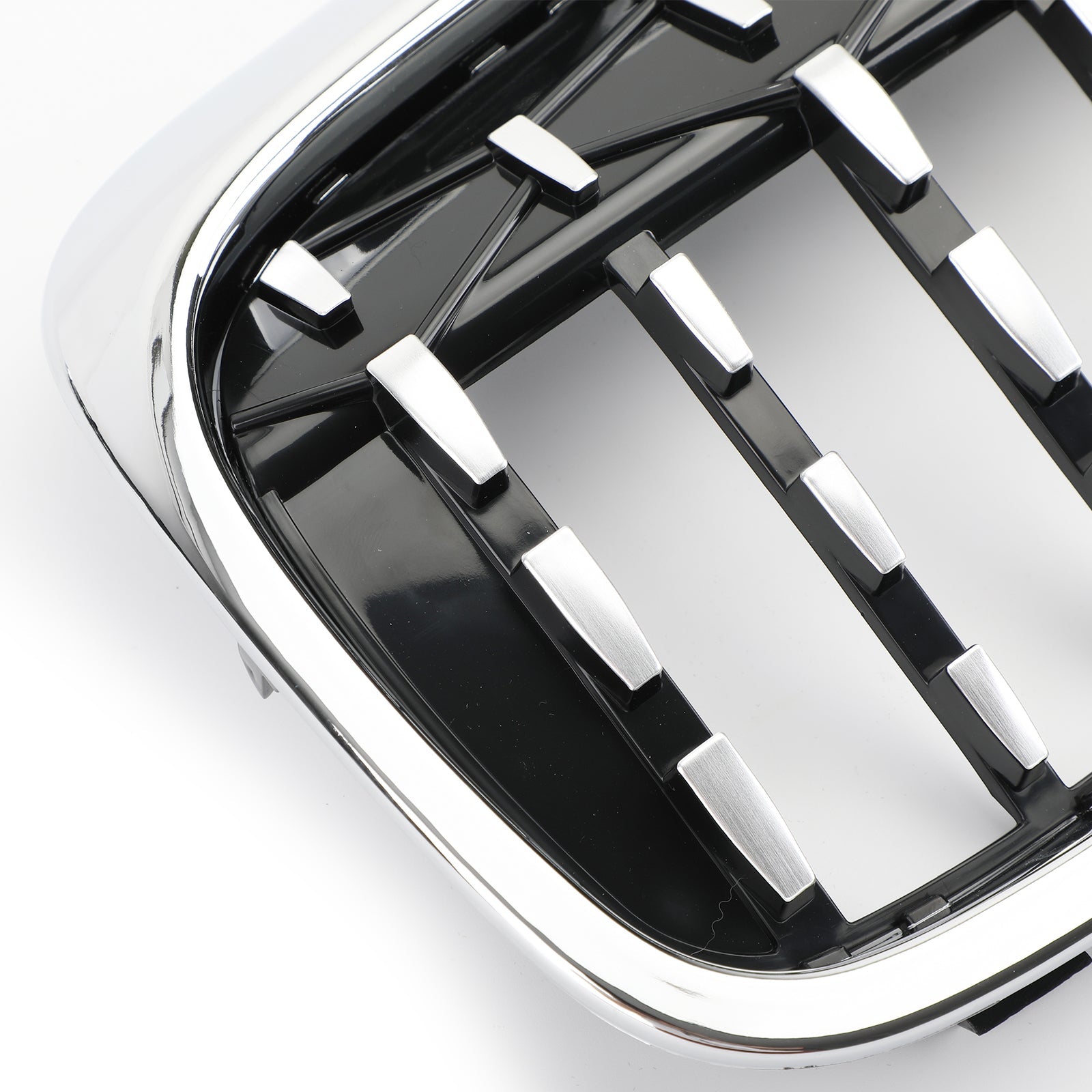 Paar chromen frontroosters in diamantstijl voor BMW 5-serie G30 G38 2017-2019 generiek