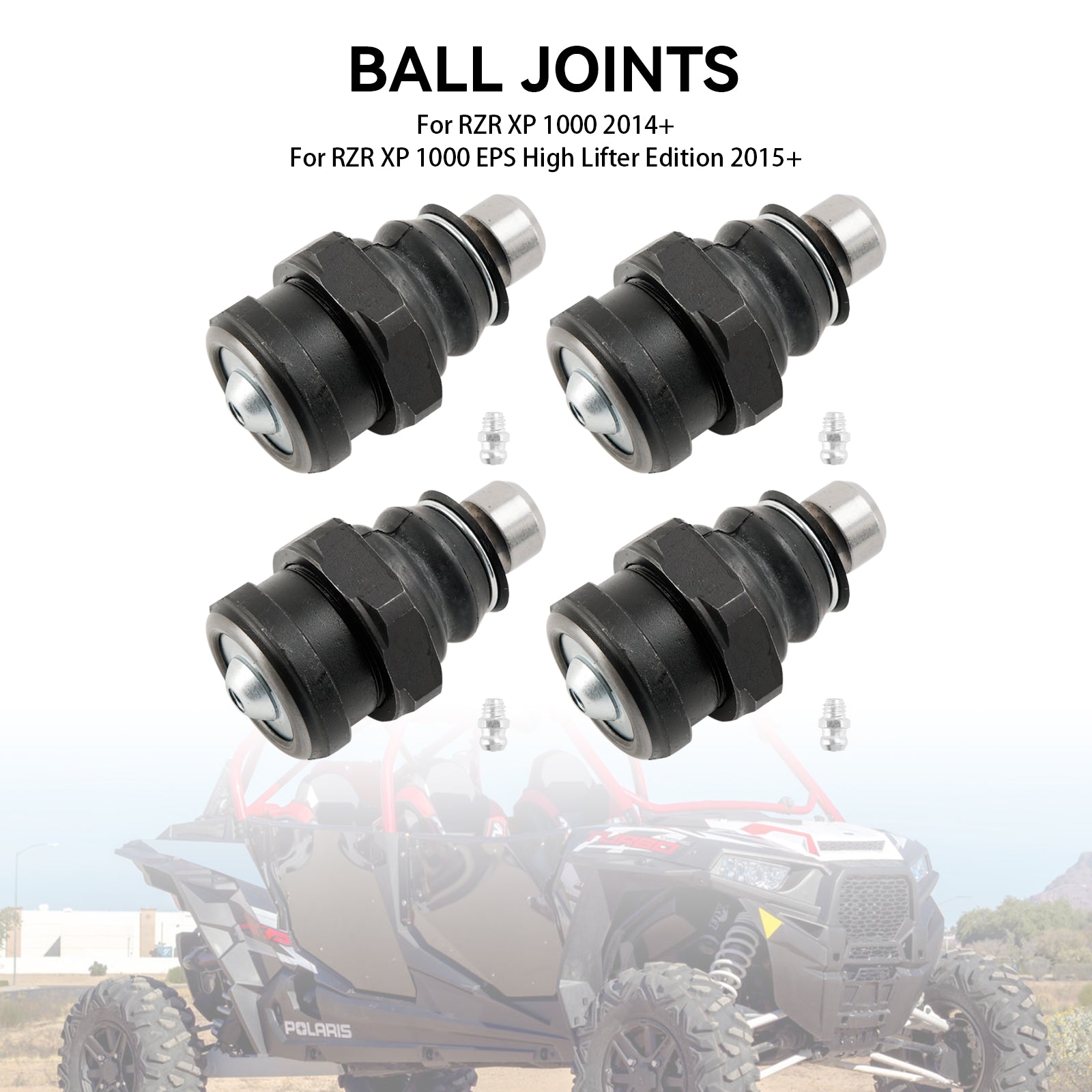 2018+ Polaris RZR XP 4 Turbo S 4PCS Ensemble de joints à rotule Death Grip