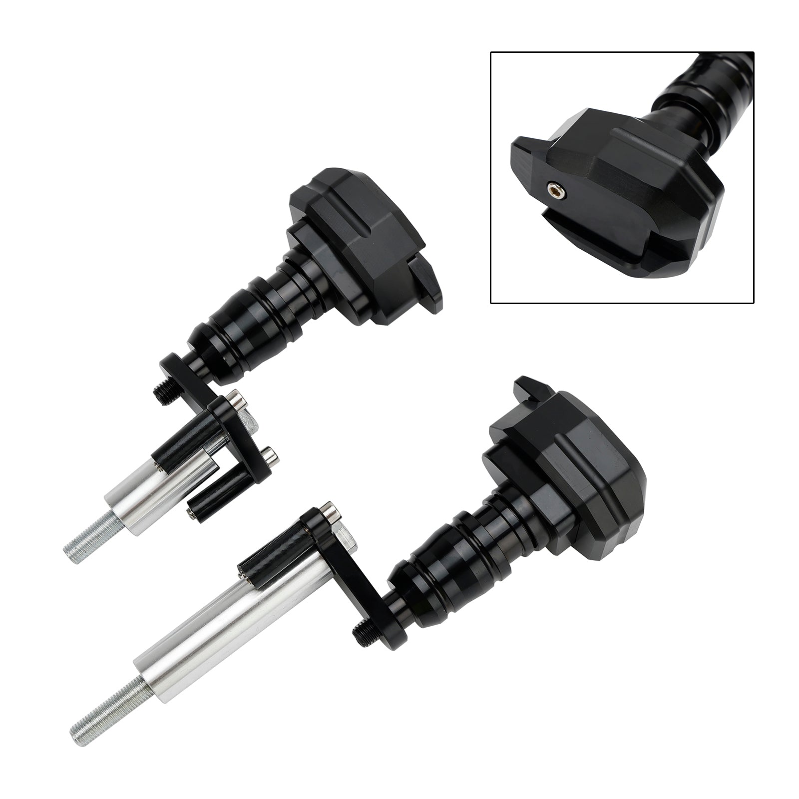 Kawasaki Ninja 400 Z400 2018-2023 Slider protezione bobina alluminio nero