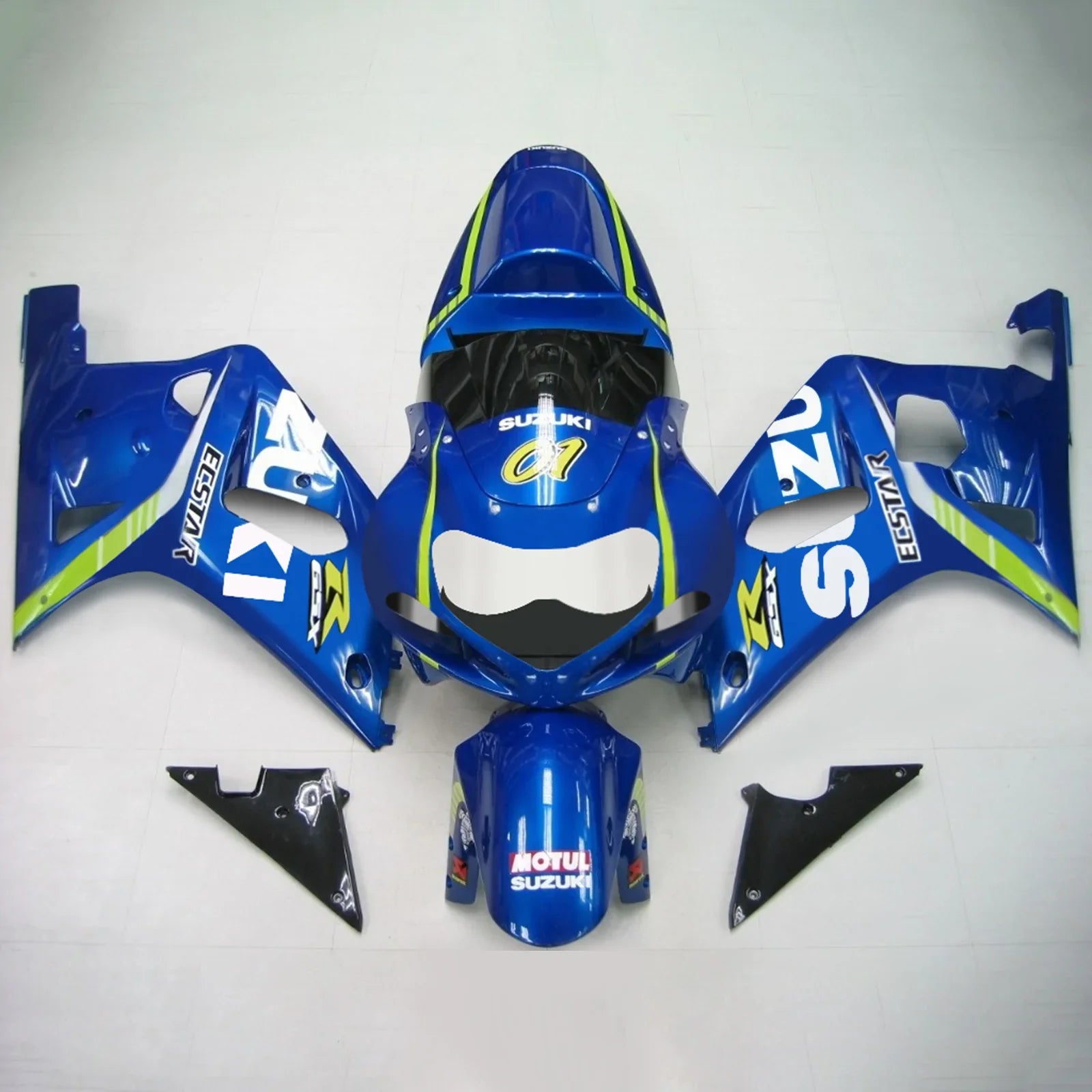 Amotopart Suzuki GSXR750 2001-2003 Kit Carrosserie Plastic Abs