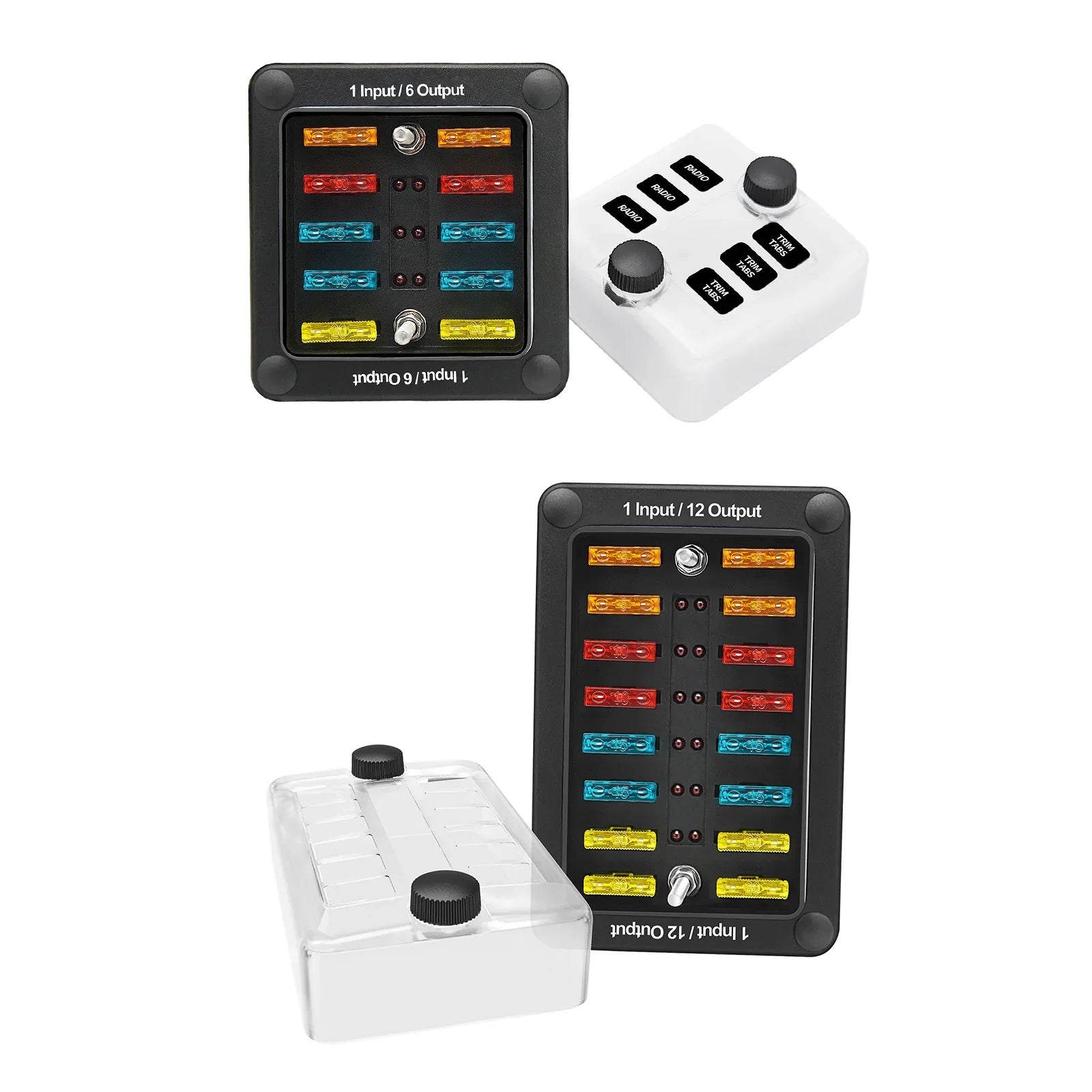 Caja de fusible ATC de 6 carriles/12 carriles/12 de carriles con bote de mar impermeable para el agua