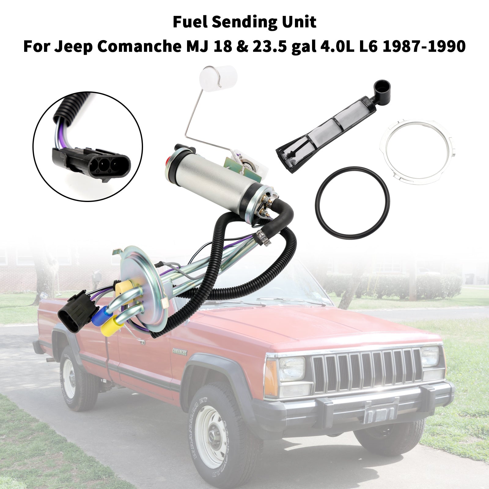 Jeep Comanche MJ 1987-1990 benzinetankverzendeenheid met FI met brandstofpomp
