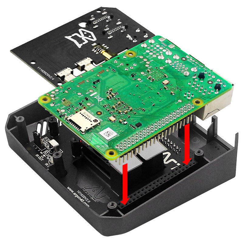 2021 Aluminium behuizing voor Raspberry Pi 4 met beveiligde aan/uit-knop voor Argon One