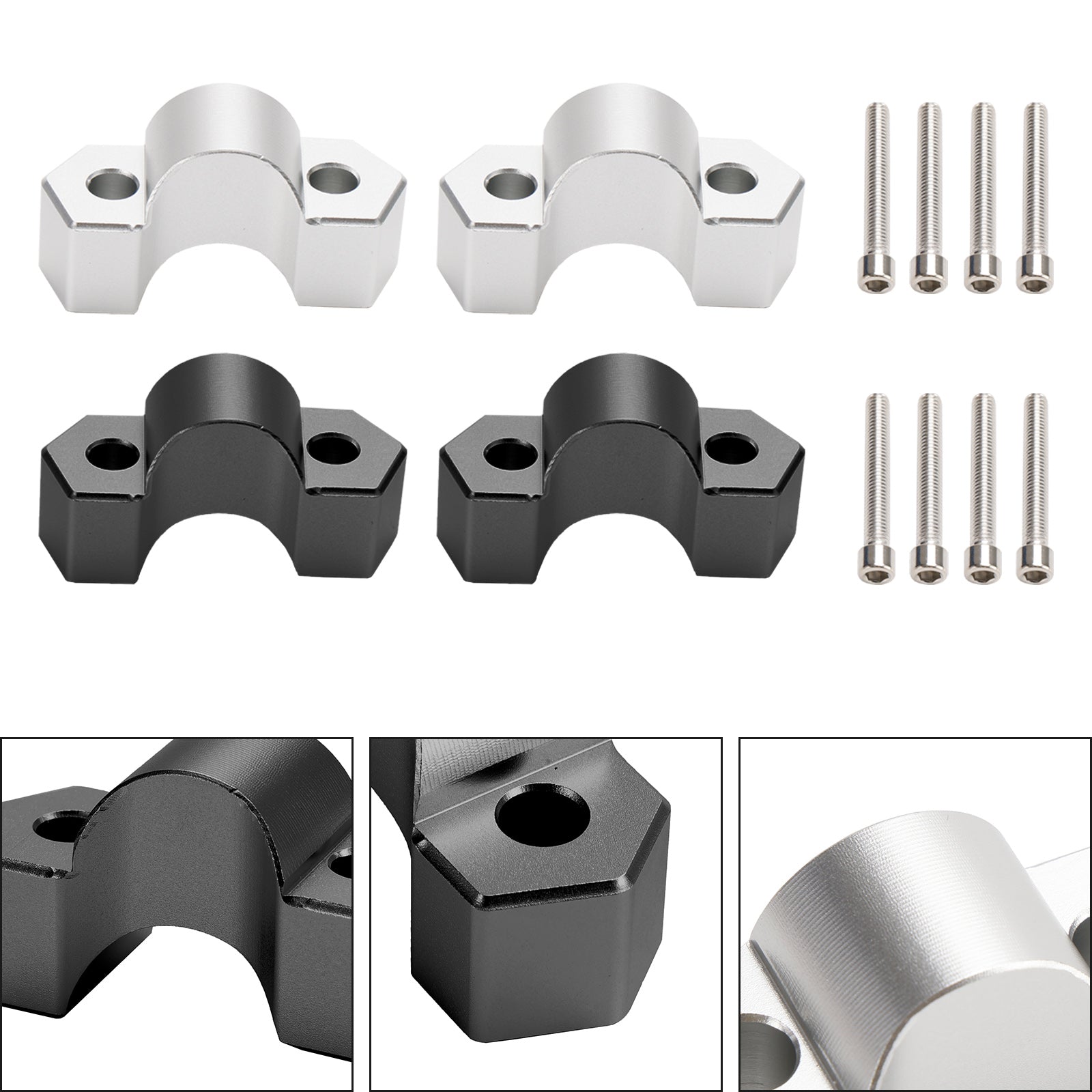 Rehausses de guidon aluminium 25 mm pour BMW F850GS F850GSA 2018 - 2023