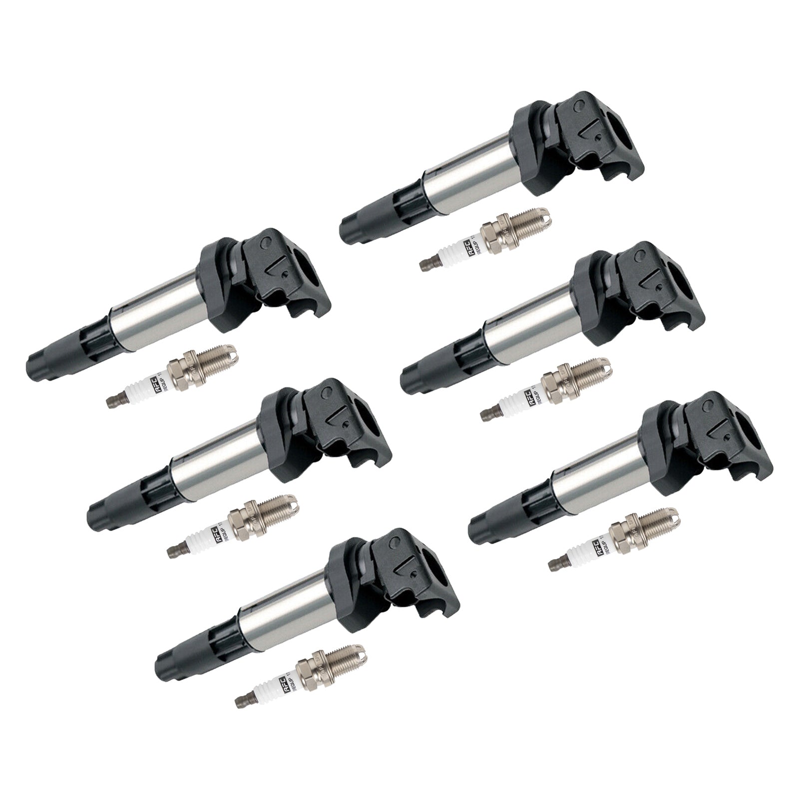 BMW 325 335 525 530i X5 Z4 2,5L 3,0L 6x sytytyspuola + sytytystulppa UF515 UF522