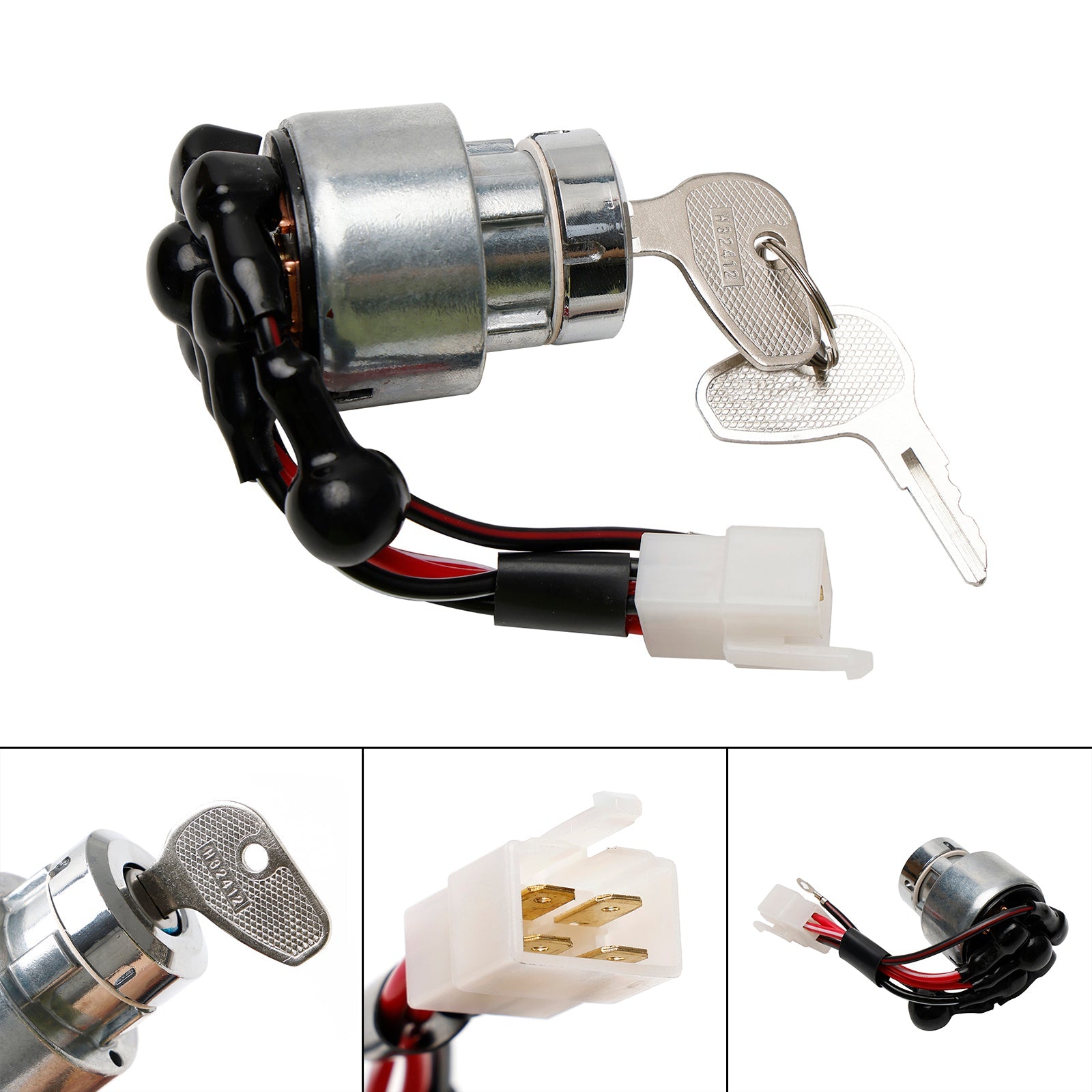 Contactslot 38180-31800 3818031800 voor Kubota L1802 L2002 Tractor met 2 Sleutels