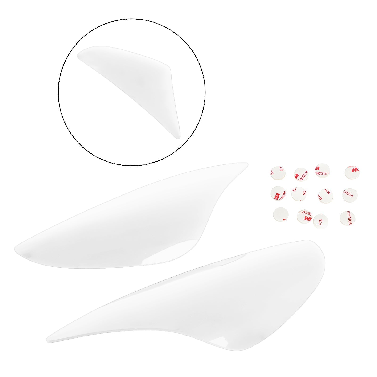 Beveiligingsafdekking voor koplamp voor Kawasaki ZX-6r ZX 636 Black Generic