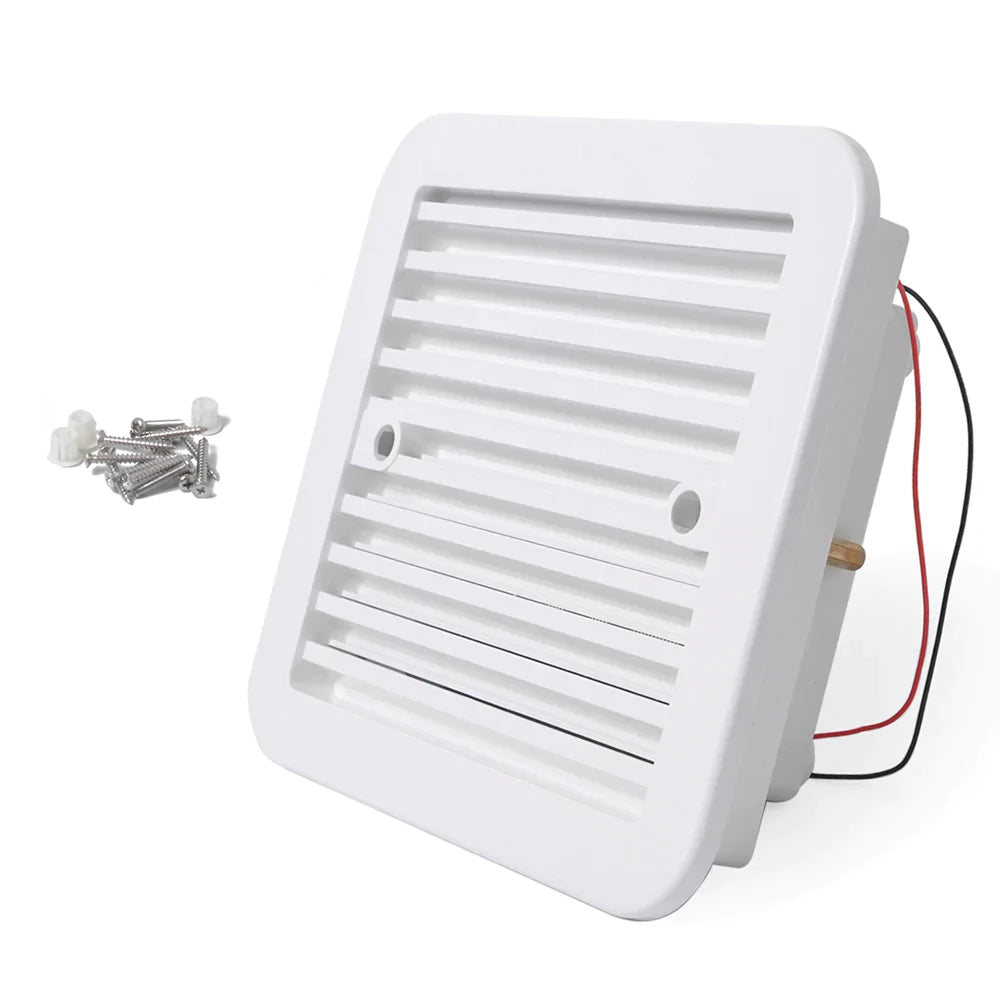 12V RV asuntovaunun kyljessä oleva ilmaperävaunu ilmanvaihto Jäähdytys vaimennettu pakopuhallin