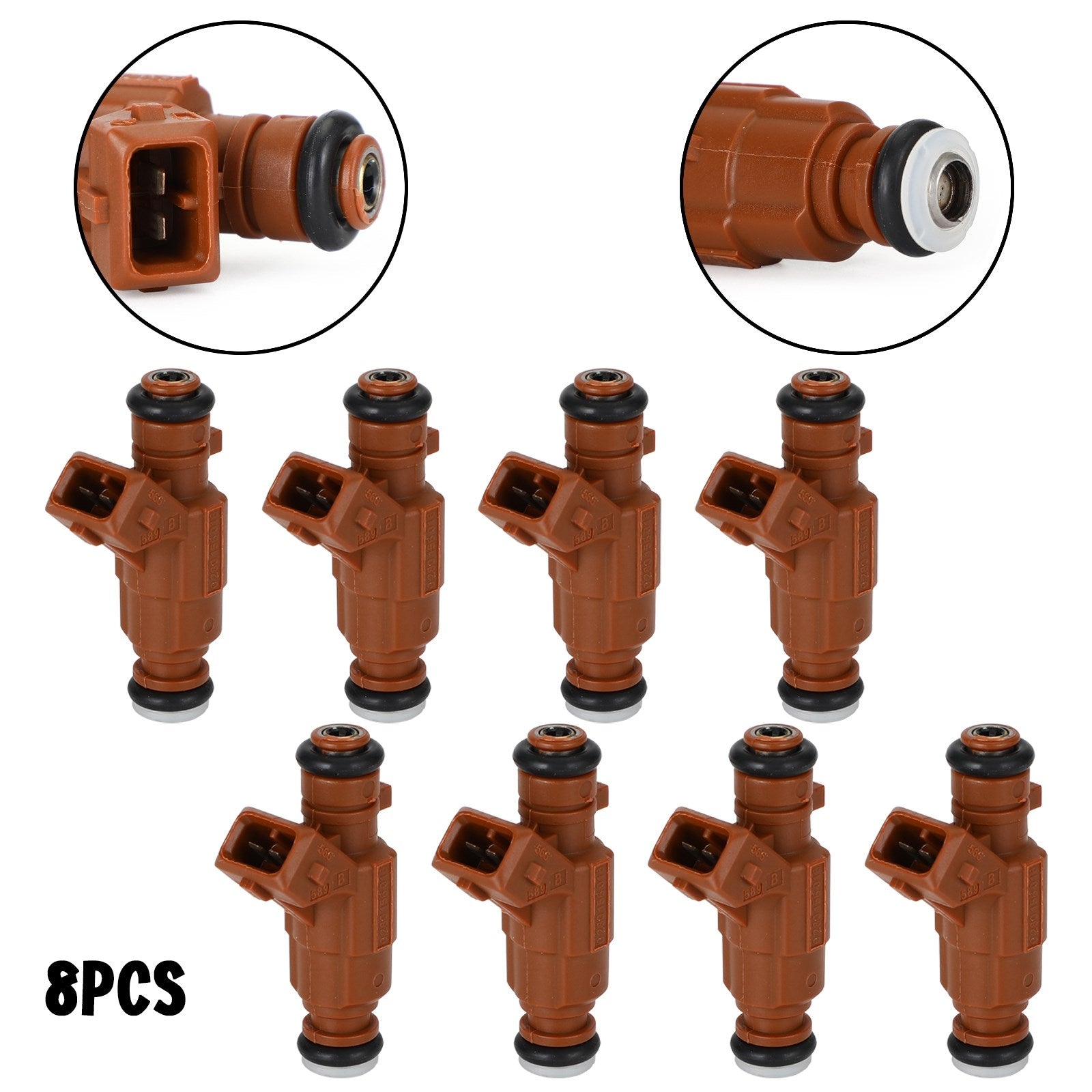 8 stuks Mercedes S500 G500 SL500 E500 CLK50 5.0L 4.3L Brandstofinjectoren 0280156016 Generiek