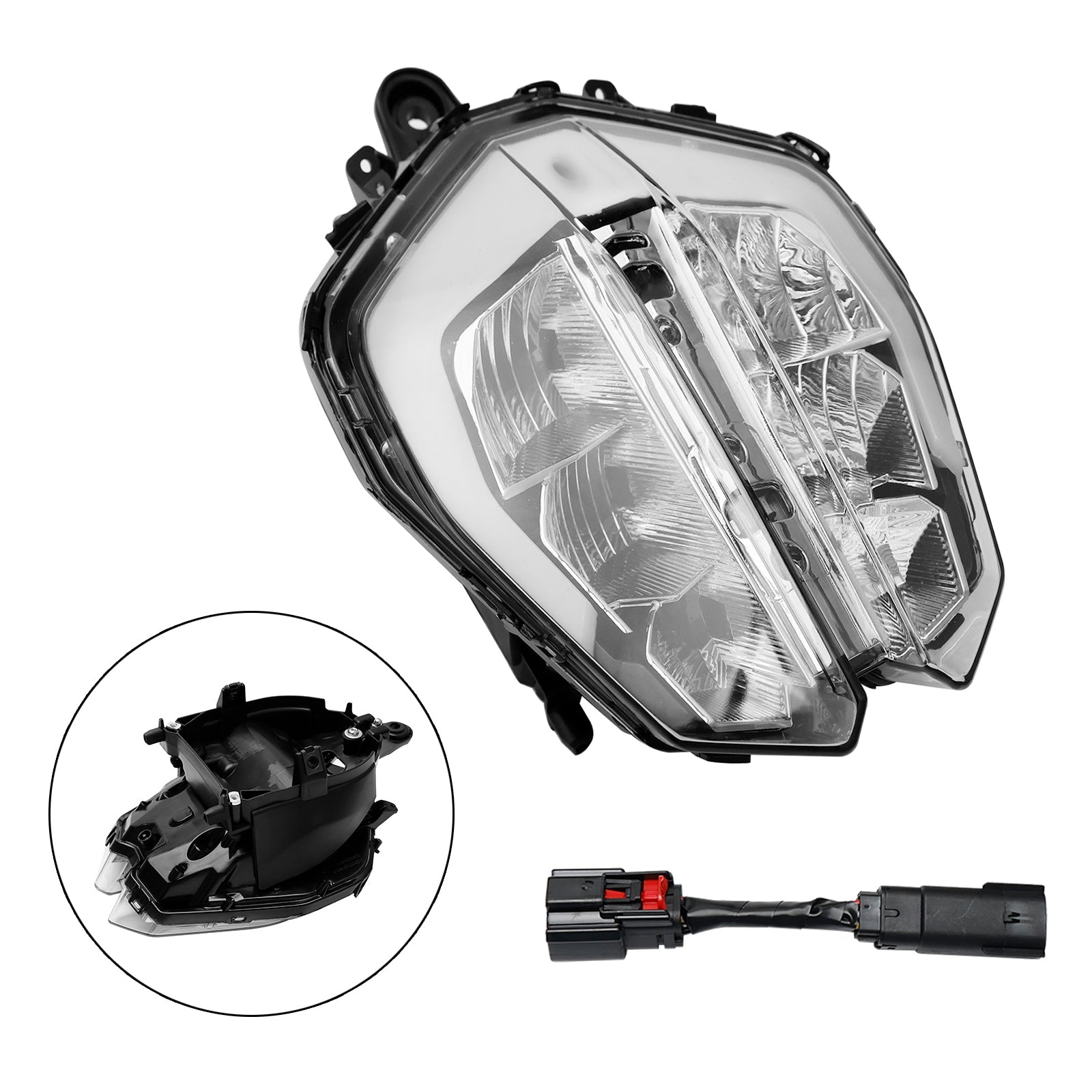 KTM Duke 390 2018-2019 Ajovalojen lippulaiva suojavartijagrilli LED-muovi