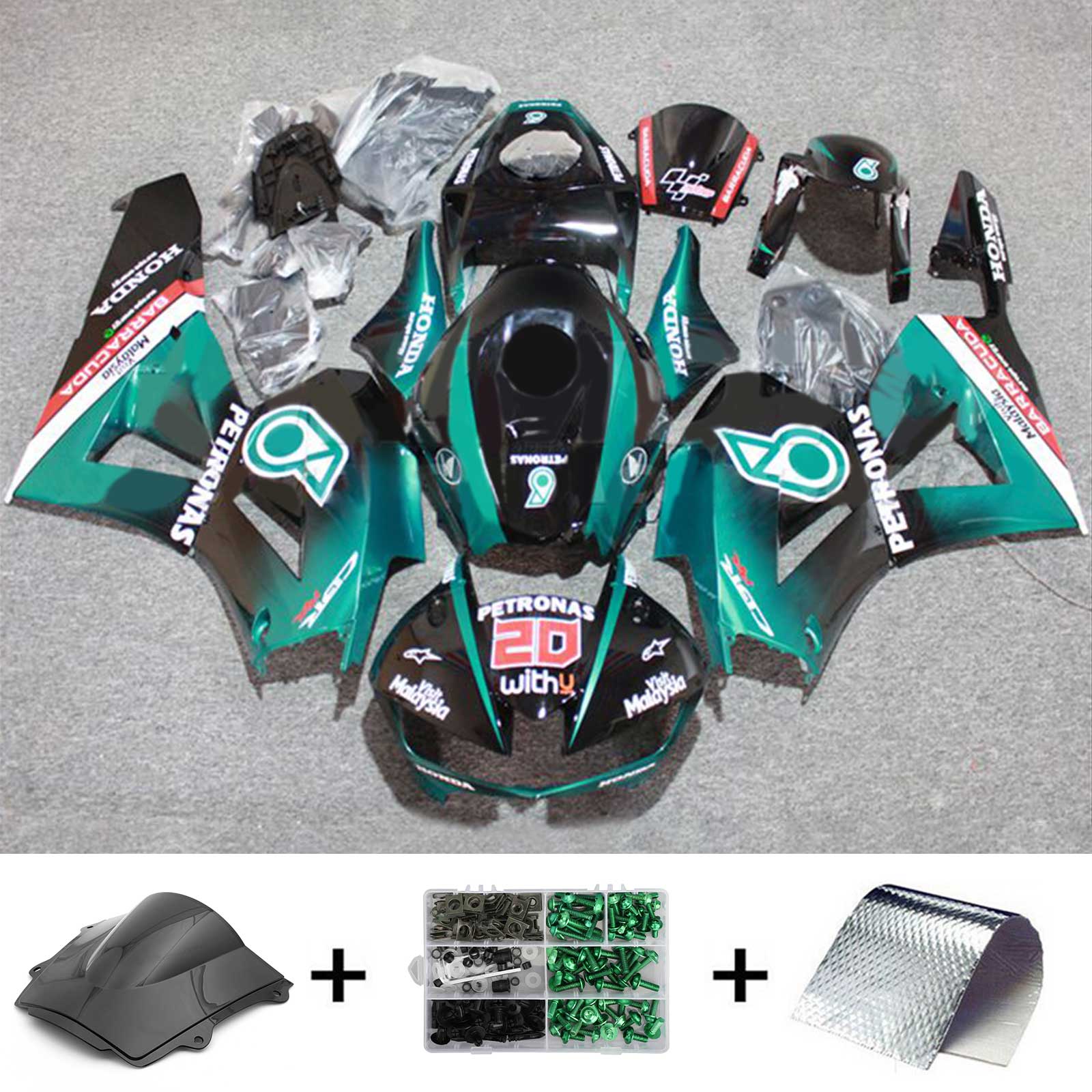 Amotopart Honda CBR600RR 2013-2023 F5 ABS muovinen korin suojasarja
